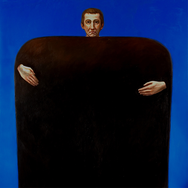  UN UOMO   2006 olio su tela cm 190x190