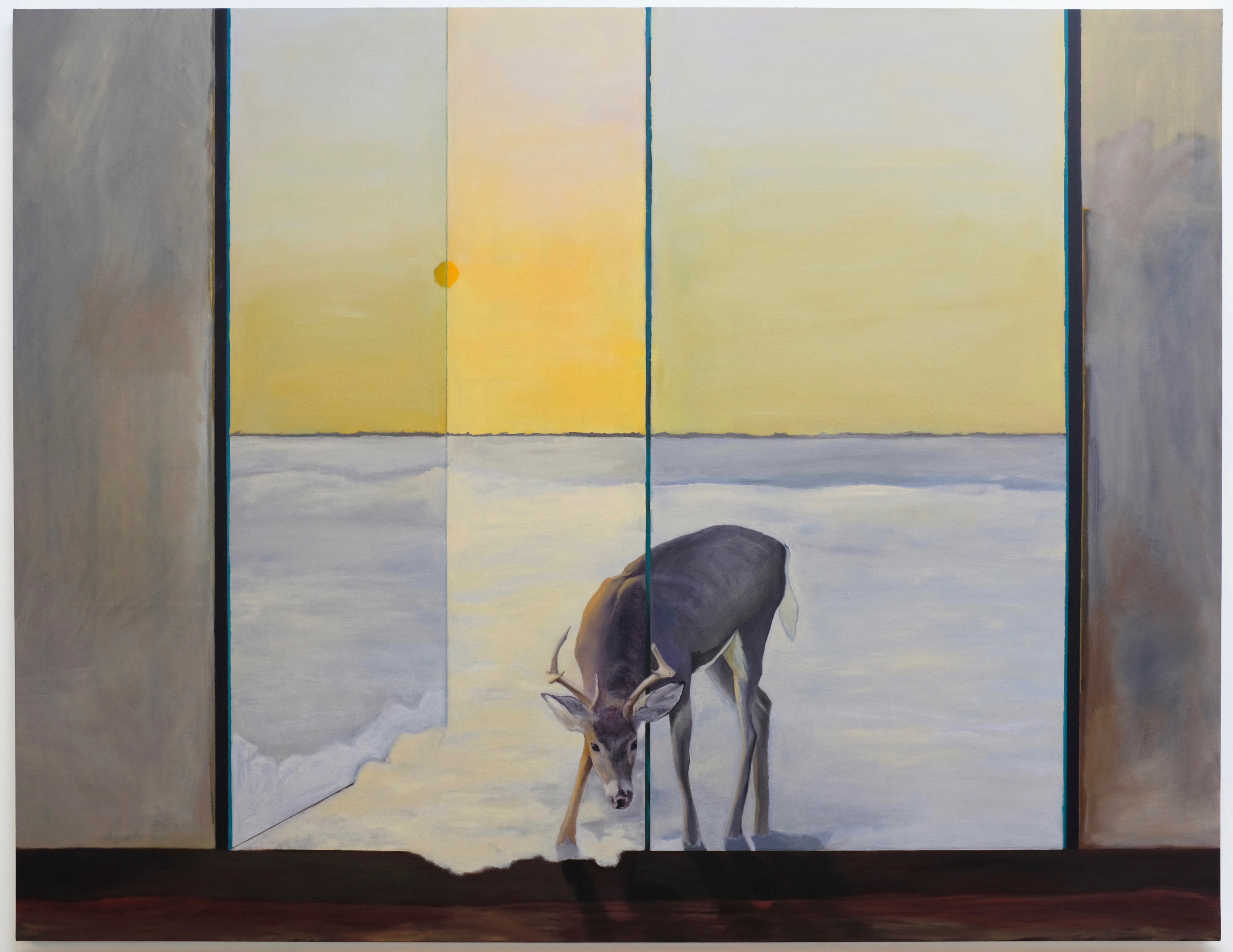 Something Inside Me Offers Itself To The Cold, Oil on Canvas, 60 x 78 in