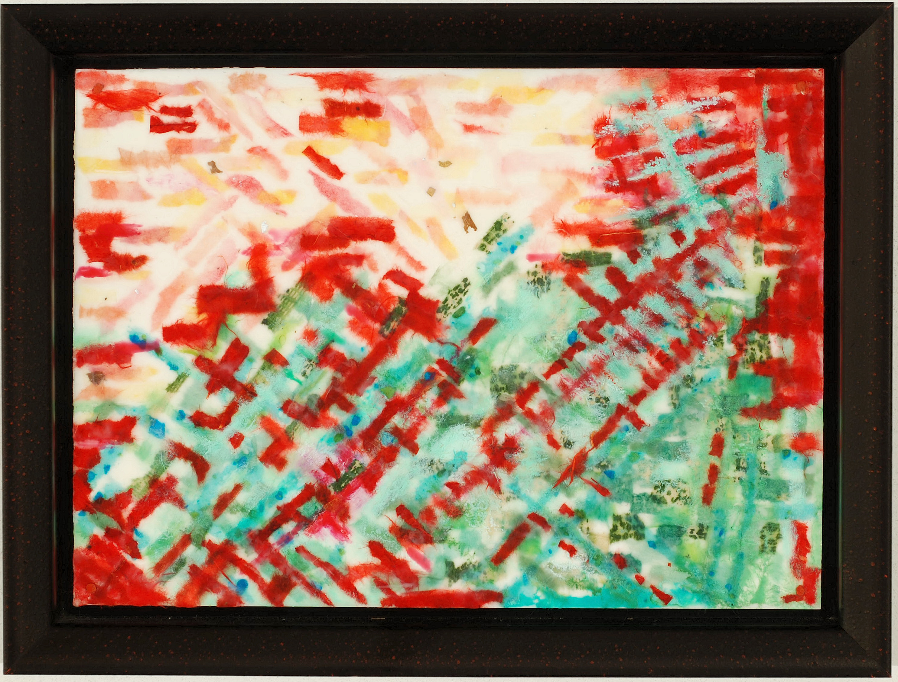 Rondonia, 2013, encaustic and mixed media, 10 X 14 inches 