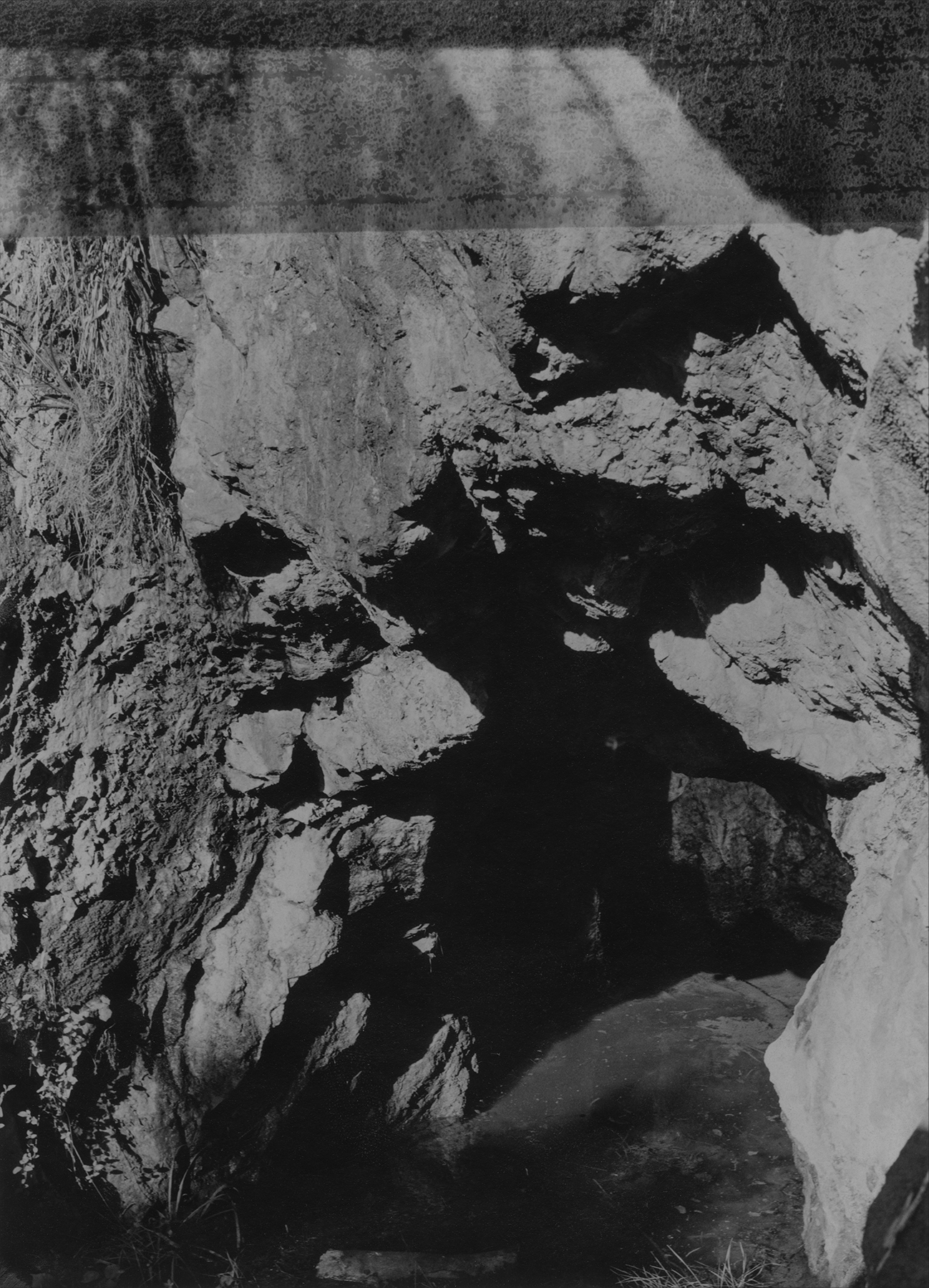 Tapejob the Sulphur Shaft, 4x6" silver gelatin print