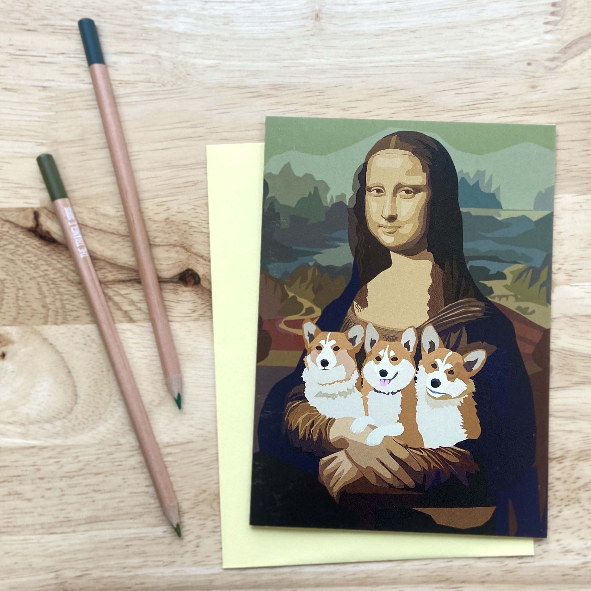Allport Mona Lisa Greeting Card