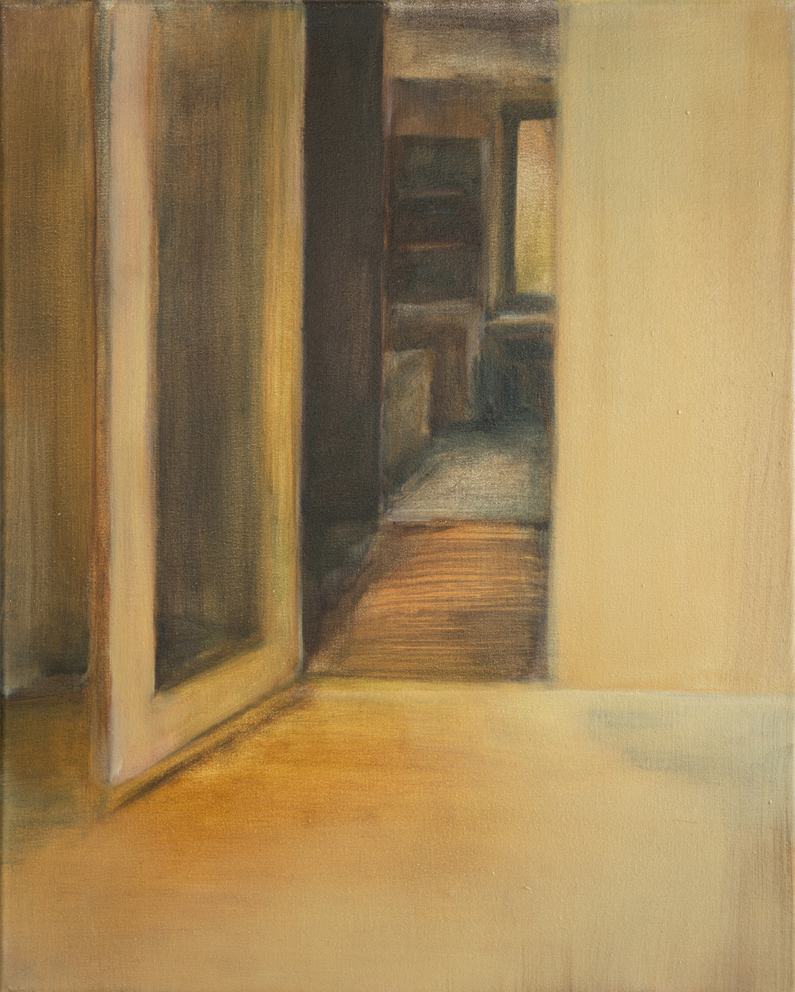 Apartment (orange/yellow), 2017, oil on canvas, 50x40cm