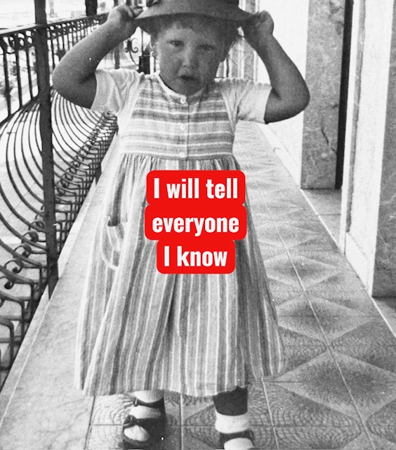 Giannina Adriana Lisitano, I will tell everyone I know, 1987/2026