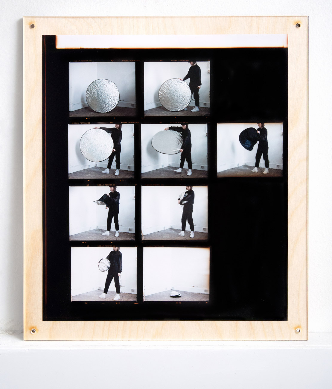 Reflector Study I, 2015.Contact Sheet, 33.5 x 29.4cm.