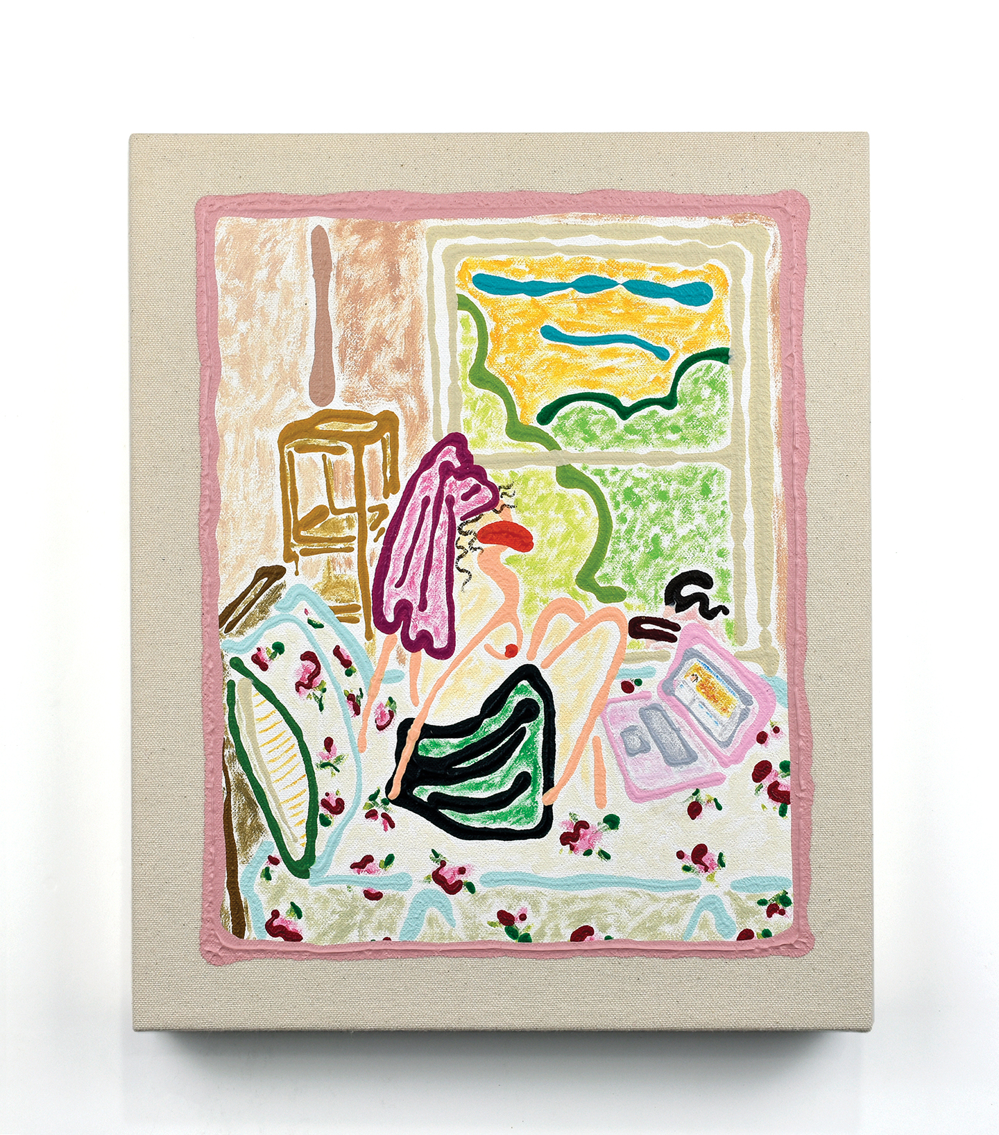 Window Peeper, 2019, 10” x 12”, acrylic on canvas 