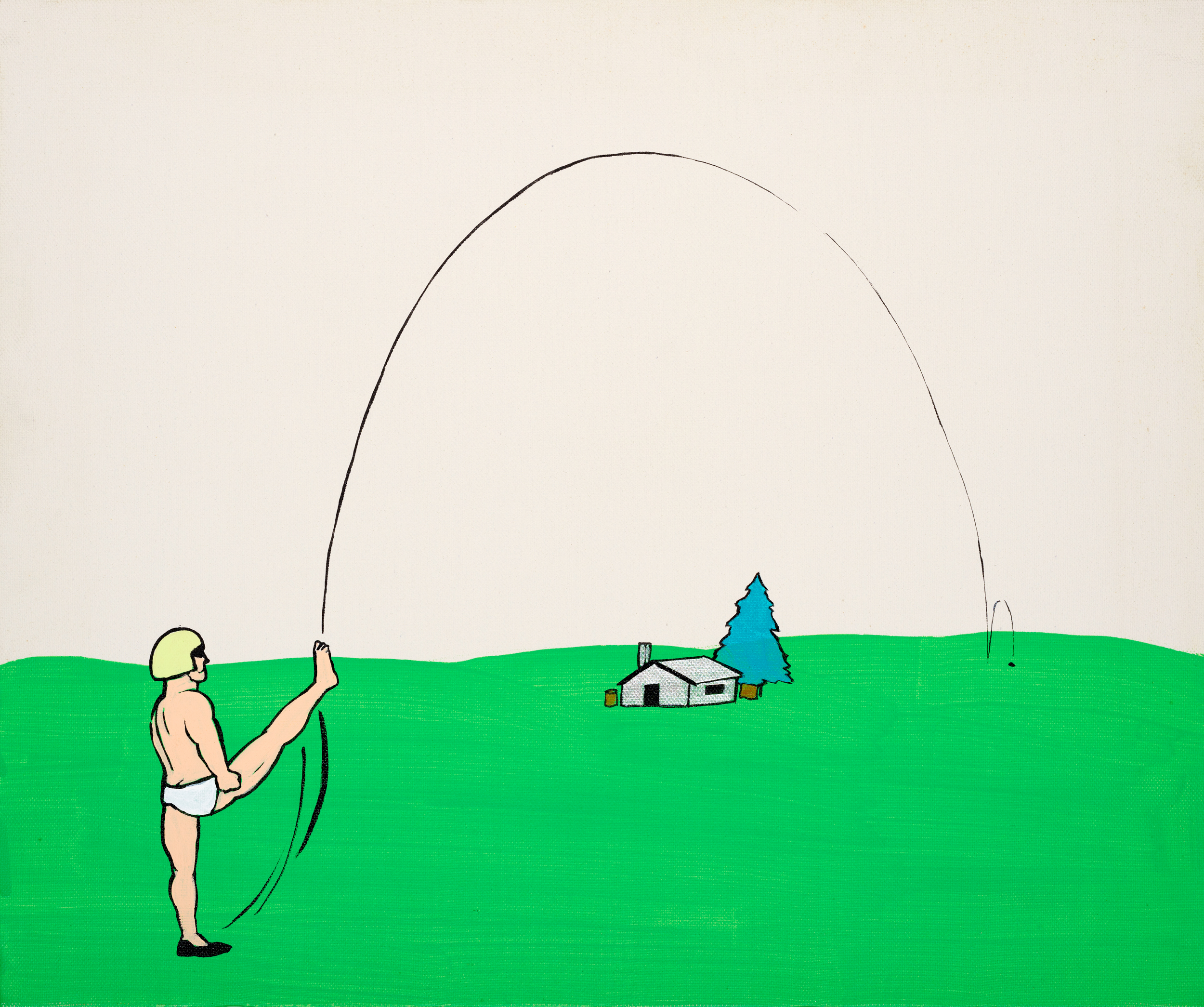 제목 미상, 2004년 경, 캔버스에 아크릴, 38 x 45.5cmNo Title, ca. 2004, acrylic on canvas, 38 x 45.5cm