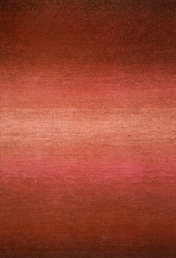 Handwoven wool rug. Serial production. 1990's