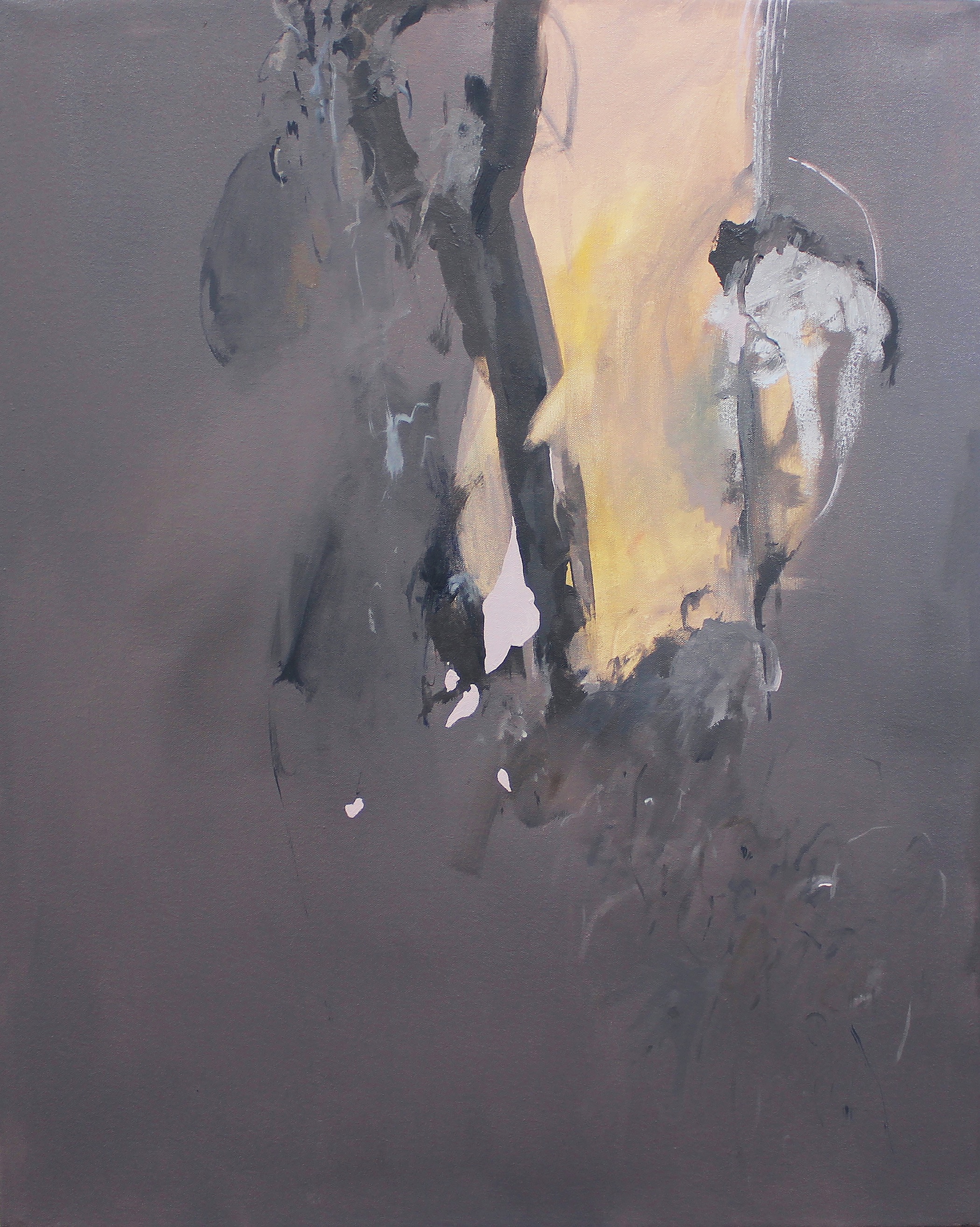 The Sculpture Garden Was Closed, Oil on Canvas, 24 x 30 in.