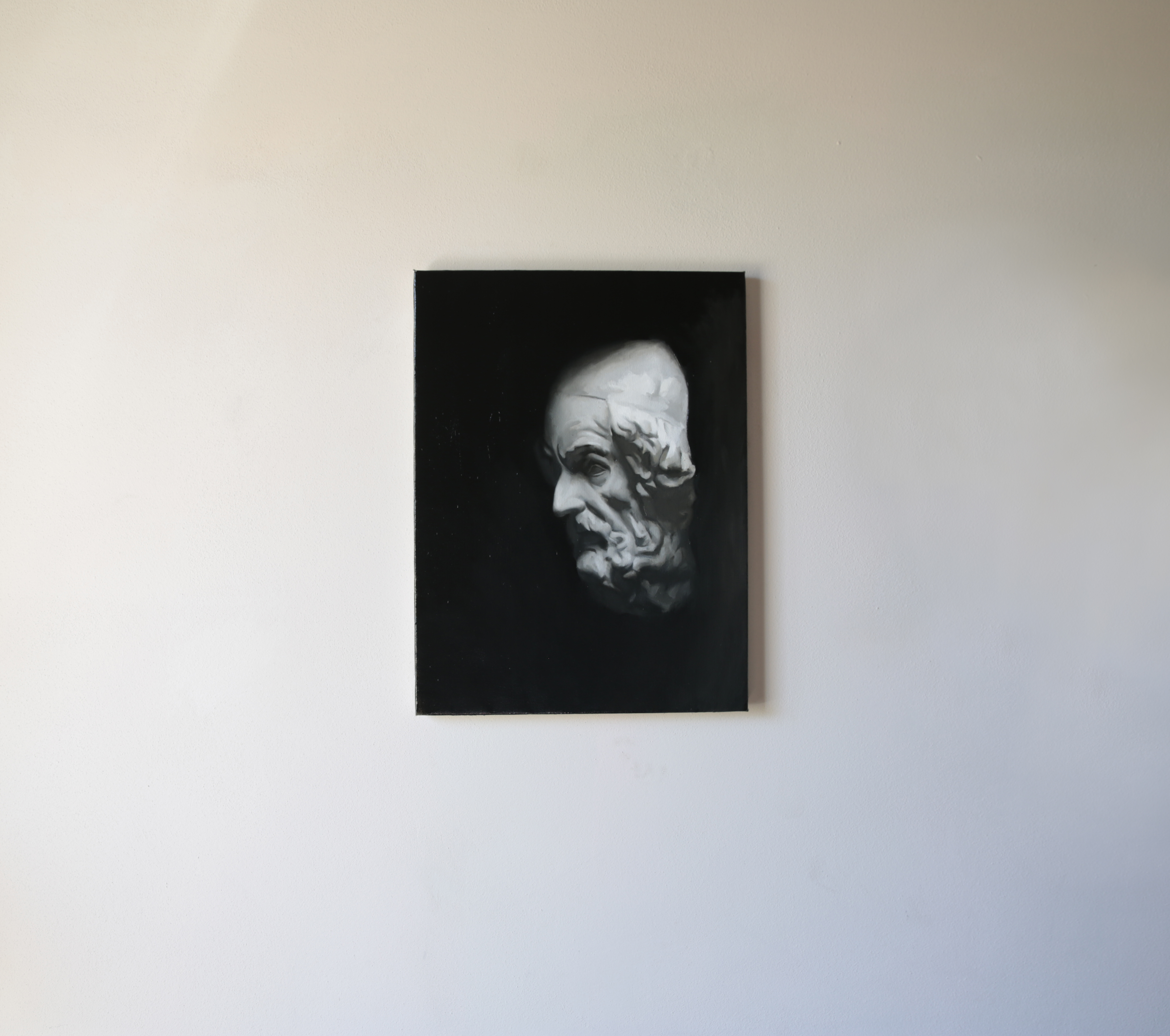 STUDY OF HOMER, OIL ON CANVAS
