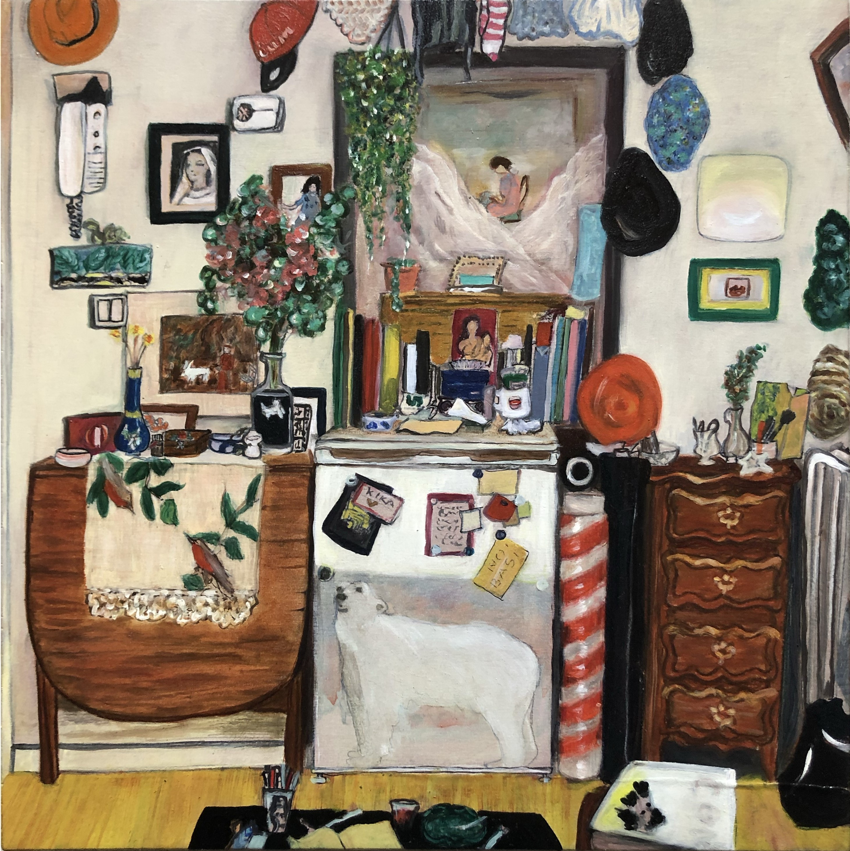 Nec spe, nec metu - Mixed media on wood - 30x30 cm