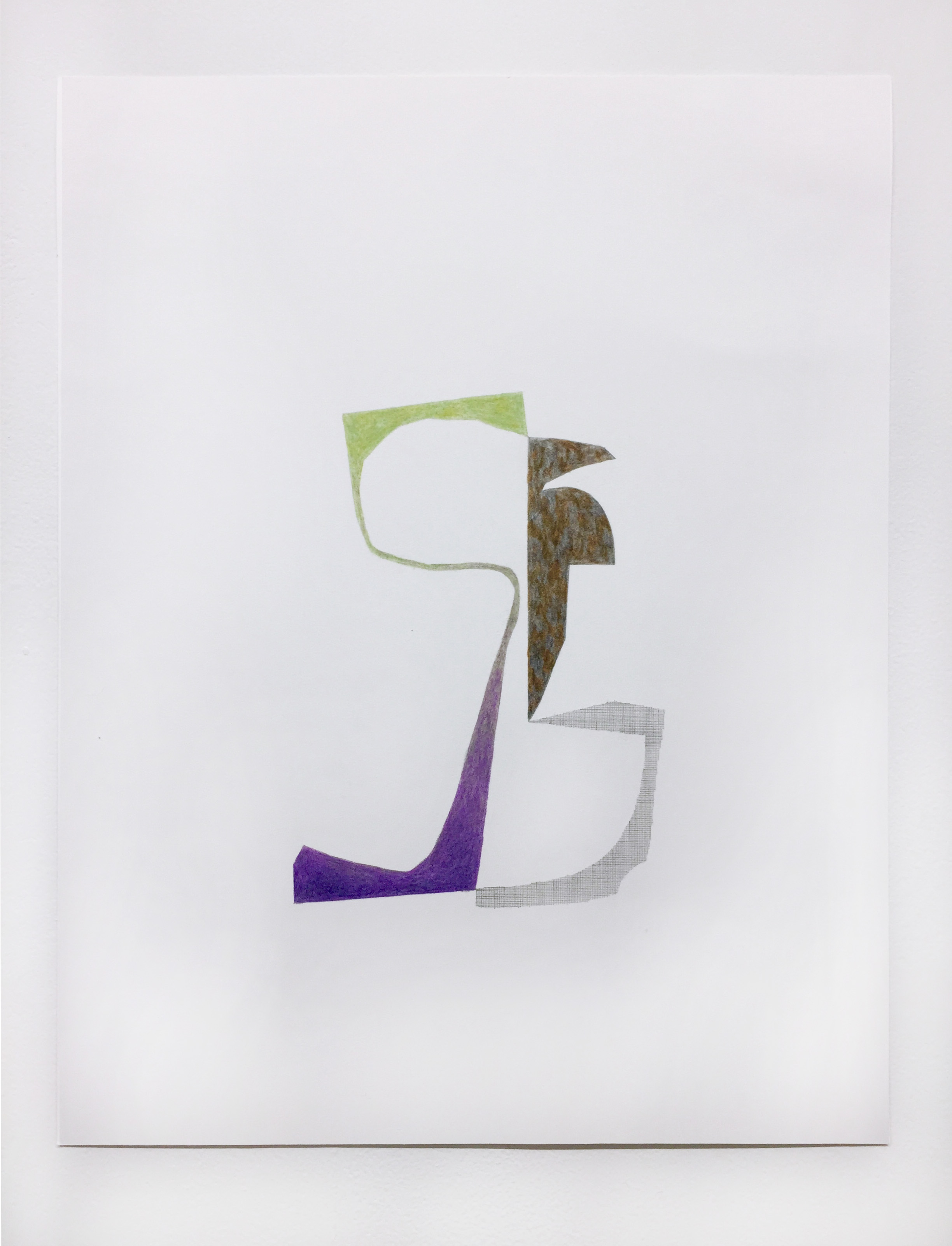 Hannah Petkau. untitled 17.2 (end of magnolia season), colored pencil and graphite on paper. 2022