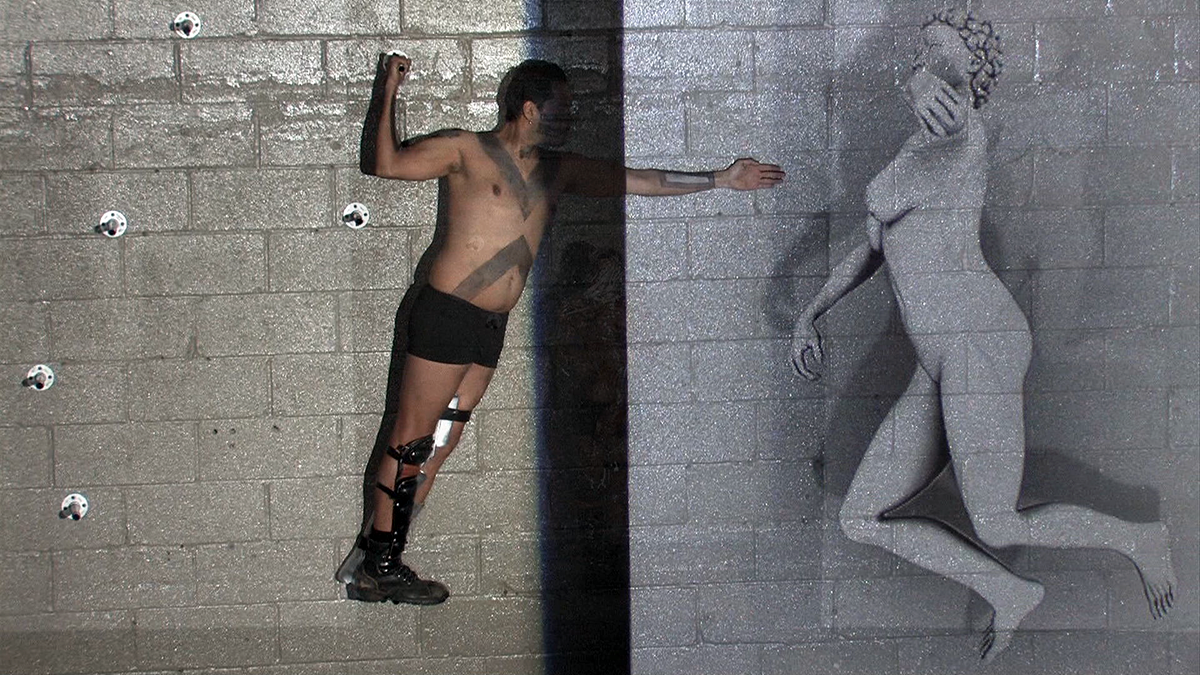 Recumulations: A Digital-Dance Performance Object, animation Installation by Hart, performance by Roberto Sifuentes, music by Edmund Campion, Black & White Project Space, Brooklyn, NY, October 28, 2011