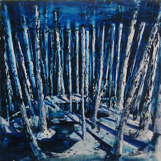 “The Surge”, acrylic on polycarbonate, 24x24”, 61x61cm 