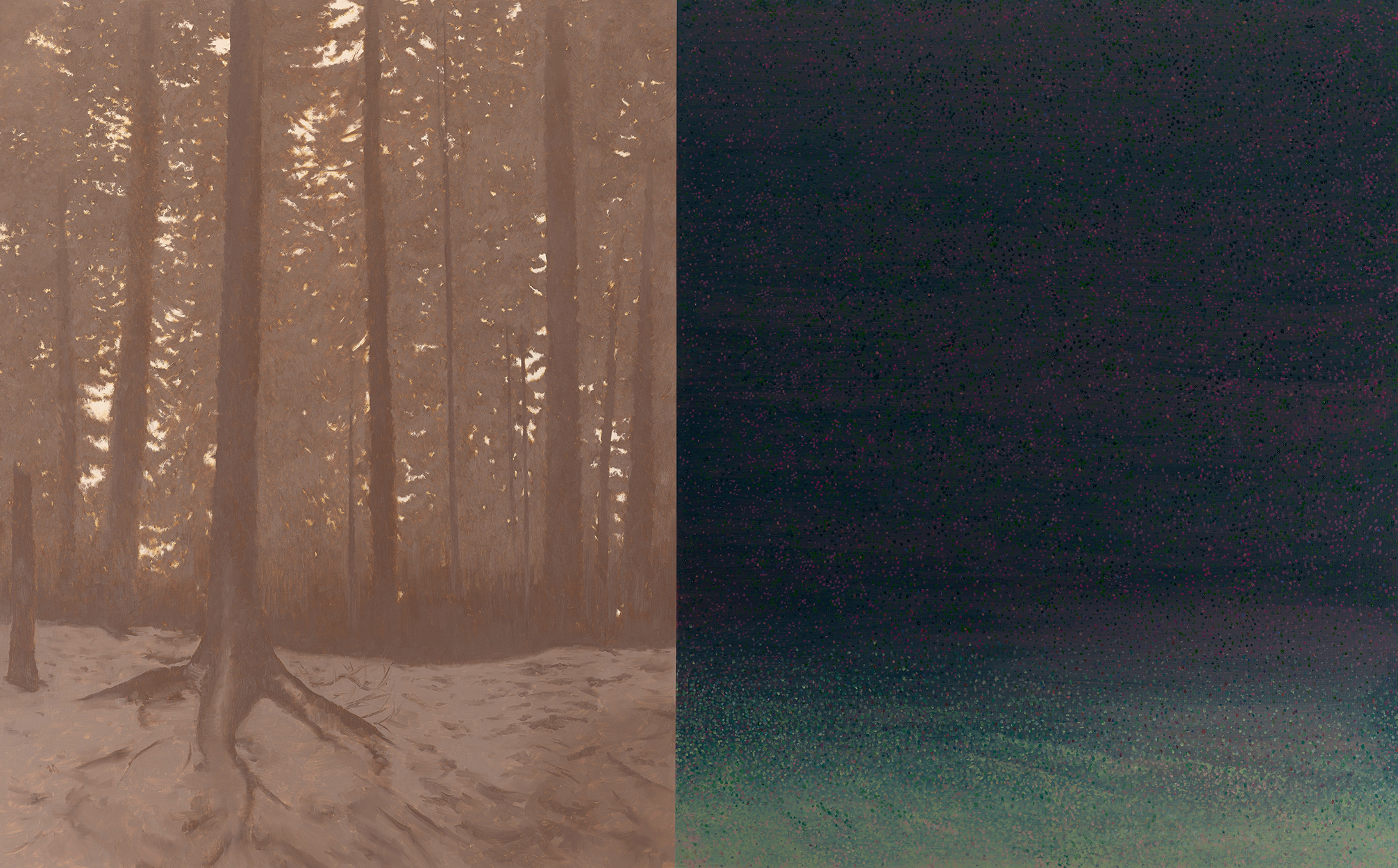 Mind Drone. 130 x 210 cm. oil and acrylic on linen. 2022 - 15/16