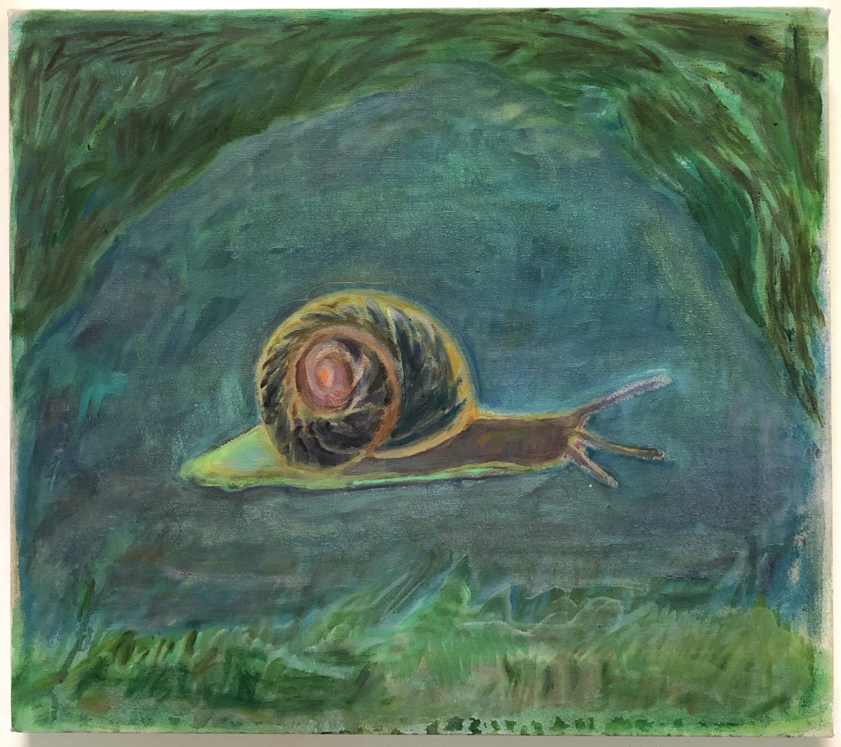 Colin BrantThe SnailOil on canvas20x22”2022