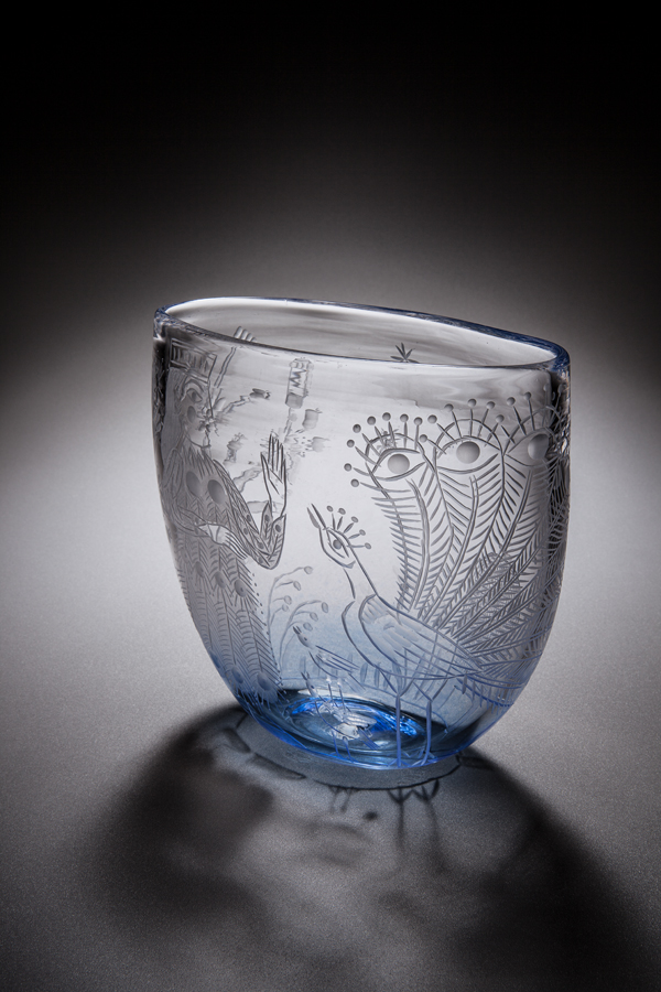 Princess with Peacock (side view)