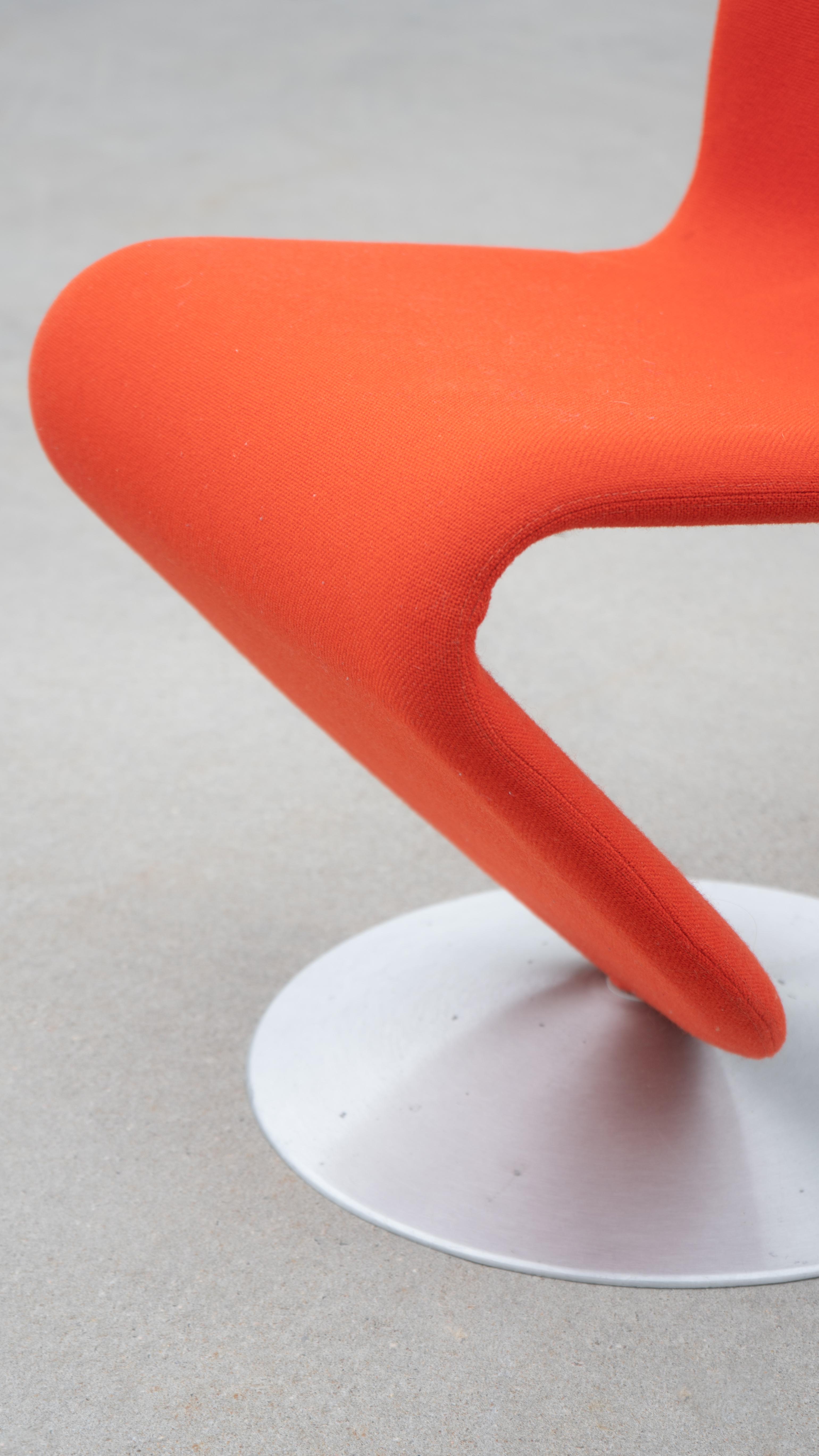 SWEETERFAT VERNER PANTON SYSTEM 1-2-3 CHAIR ORANGE, 70S DESIGN CANTILEVER PANTON CHAIR