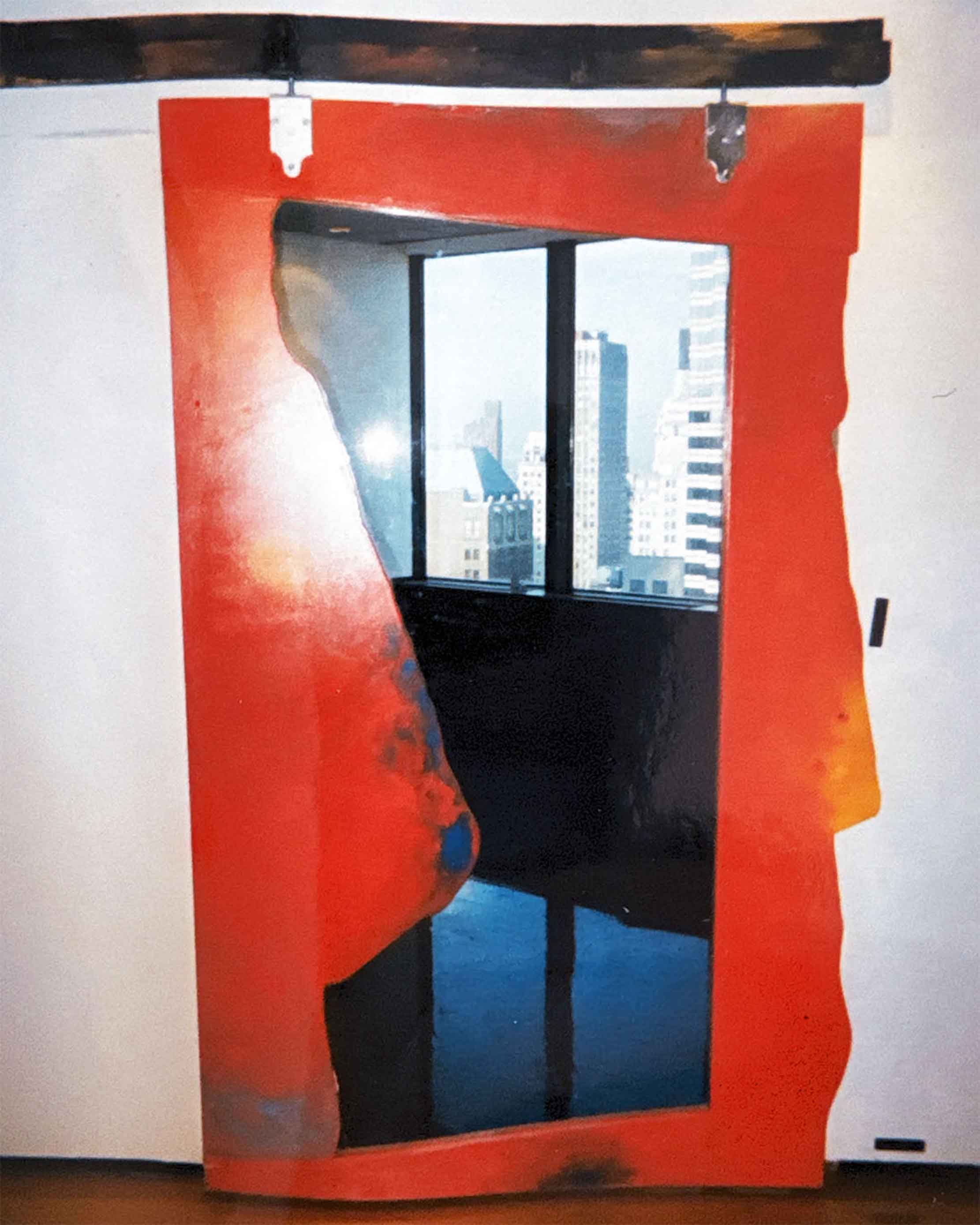 Gaetano Pesce, 1994 tbwa/chiat/day, archive image of the sliding glass and wood door