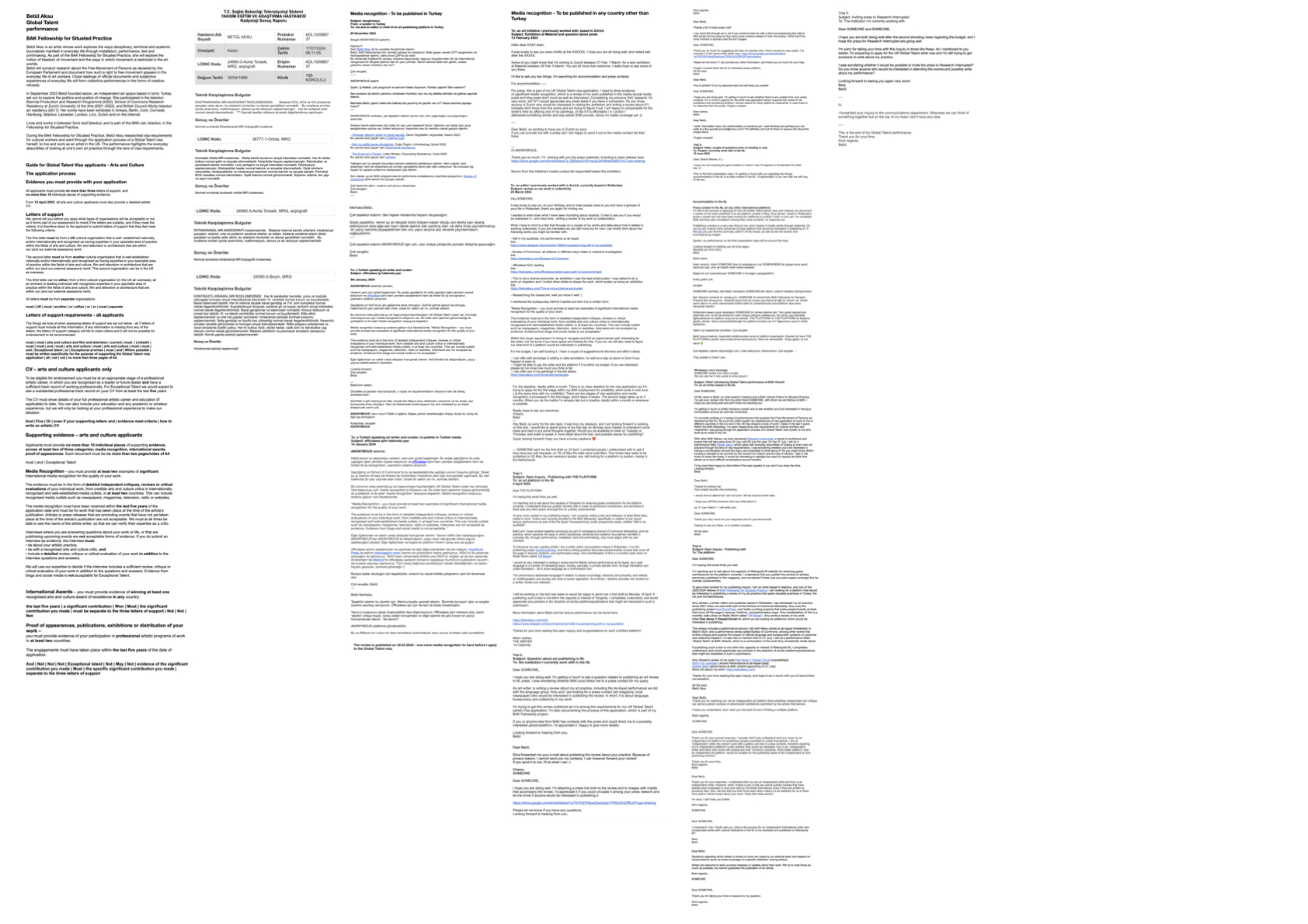 still images of the performance text