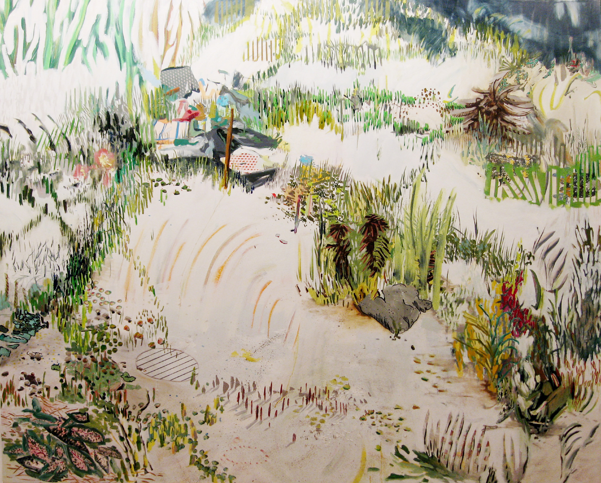 Chemical Metals Industries Field, Acrylic and Oil on Canvas, 80"x98" 2006