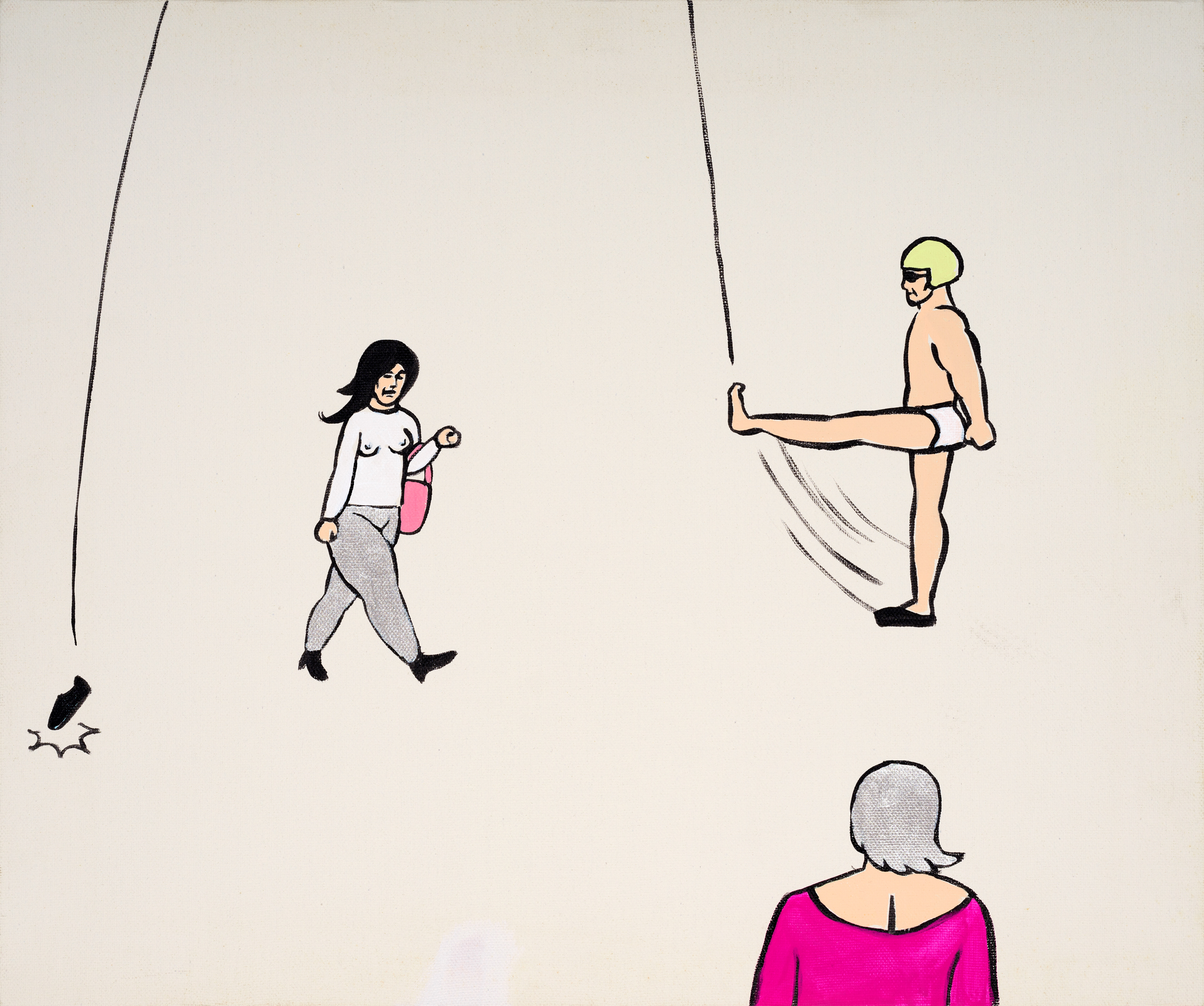 제목 미상, 2004년 경, 캔버스에 아크릴, 38 x 45.5cmNo Title, ca. 2004, acrylic on canvas, 38 x 45.5cm