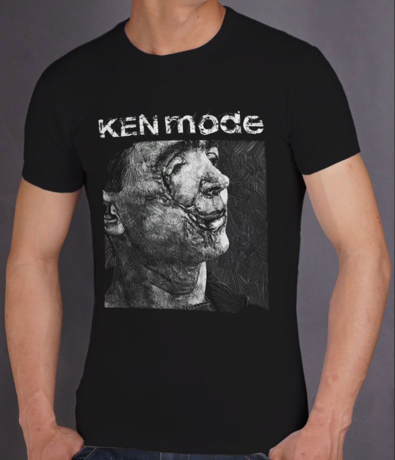 T-shirt for Winnipeg, Manitoba metal band KEN mode, available here