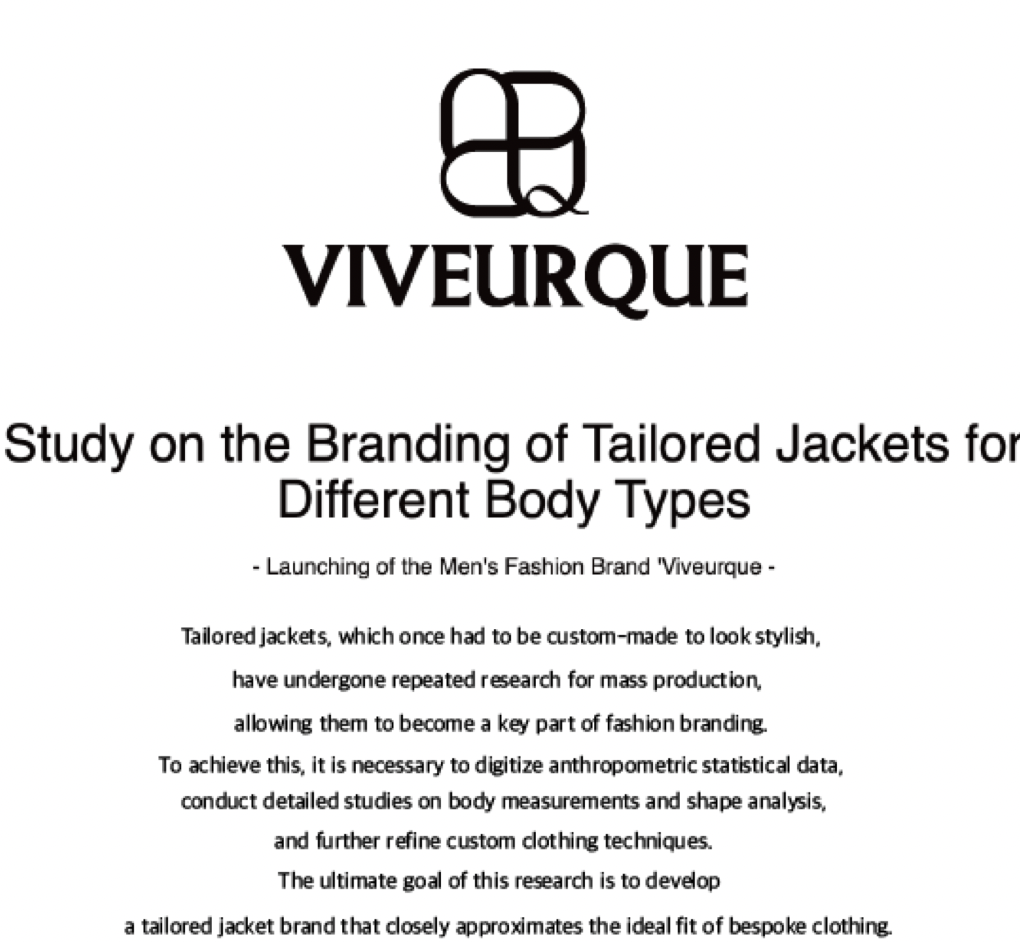 JEON JHUN - A Study on Tailored Jackets for Different Body Types -Through the Launch of the Men's Wear Brand 'Viveurque'-, 2024