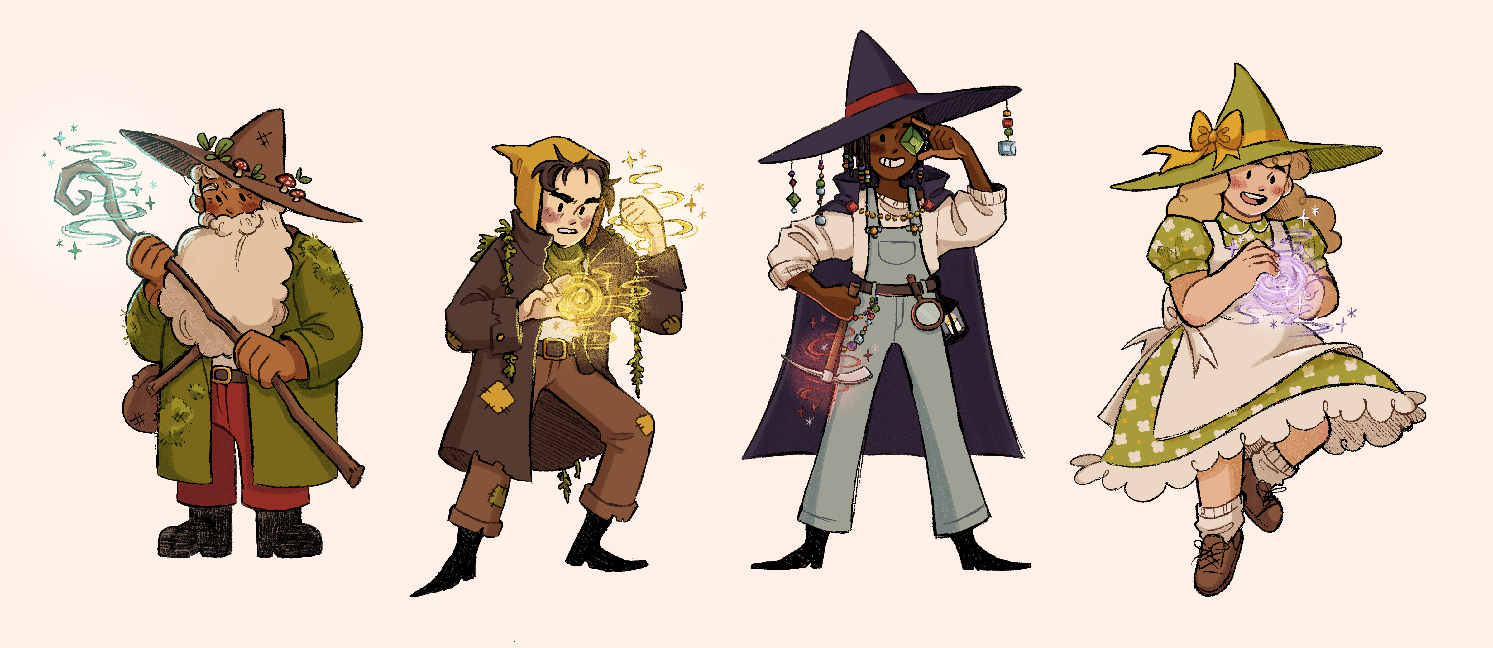 Player Pieces, Digital, approx. 2”x3” each, 2024