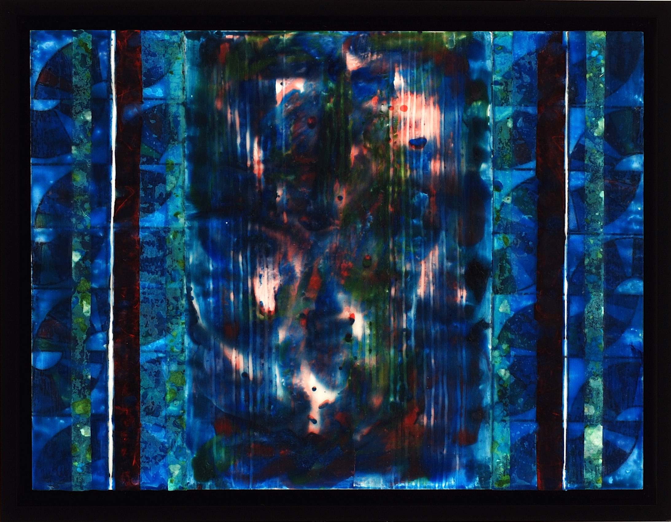 Resolution, 2018, encaustic and mixed media, 10 x 12 inches