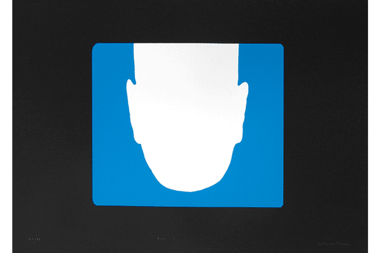 Eduardo VilchesRetrato II, 1974Dextrin on paper53.5 x 75.5 cm