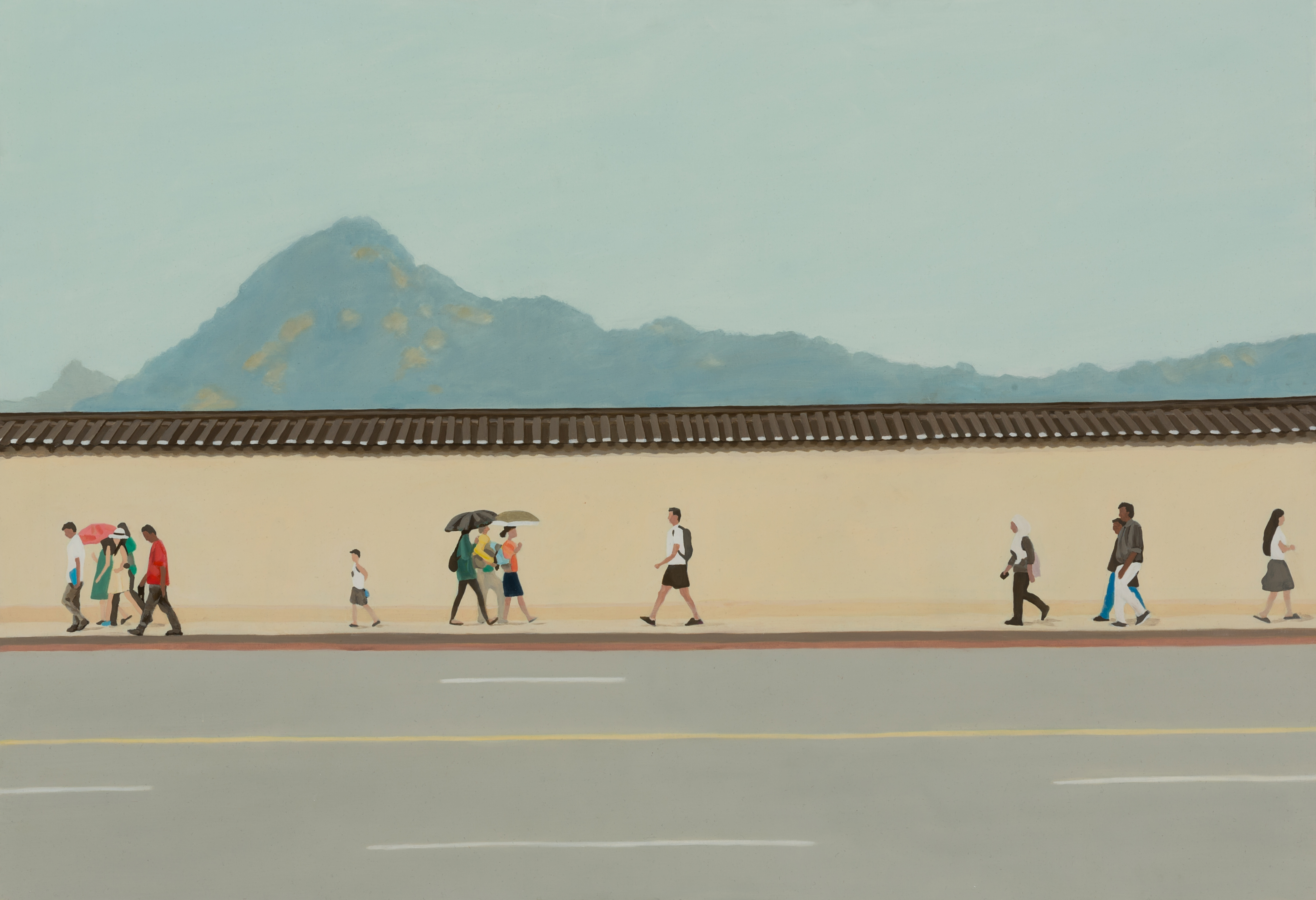 〈A walk〉, Oil on canvas, 97.0x130.3cm, 2012