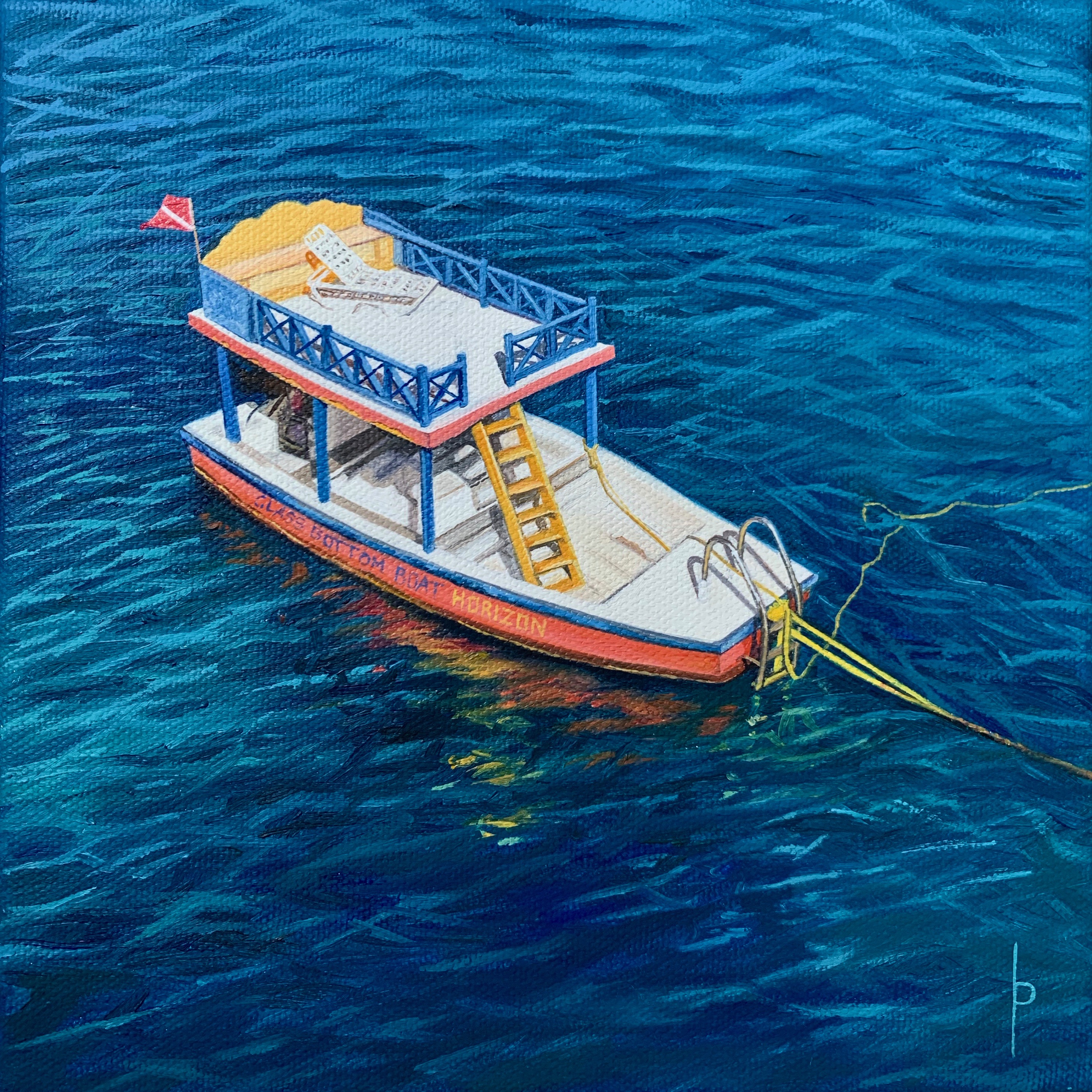 Horizon 2021 Oil on Canvas 8"x8" SOLD