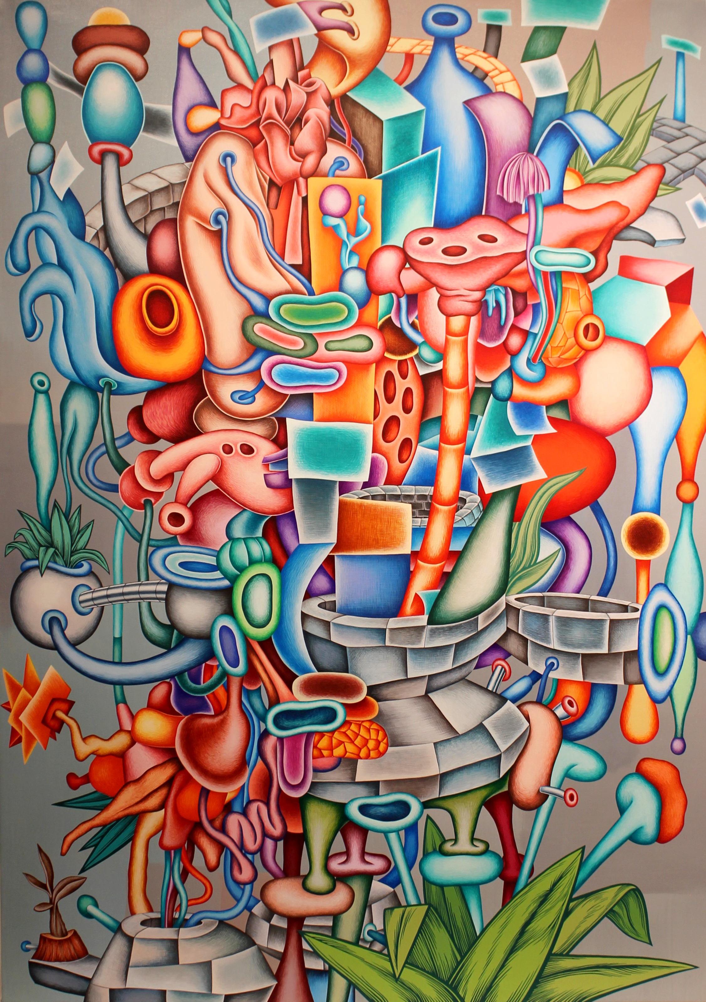 Christian SchumannBuilding, 2003Acrylic on Canvas 74 x 52 inches