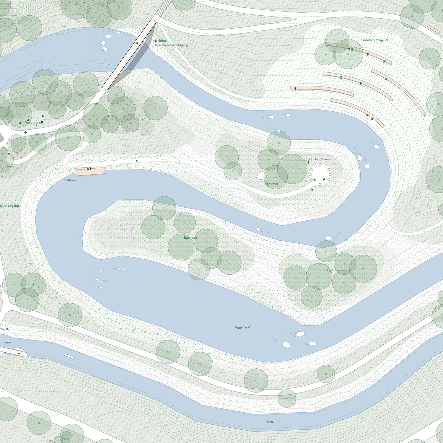 Stryget, udsnitsplan