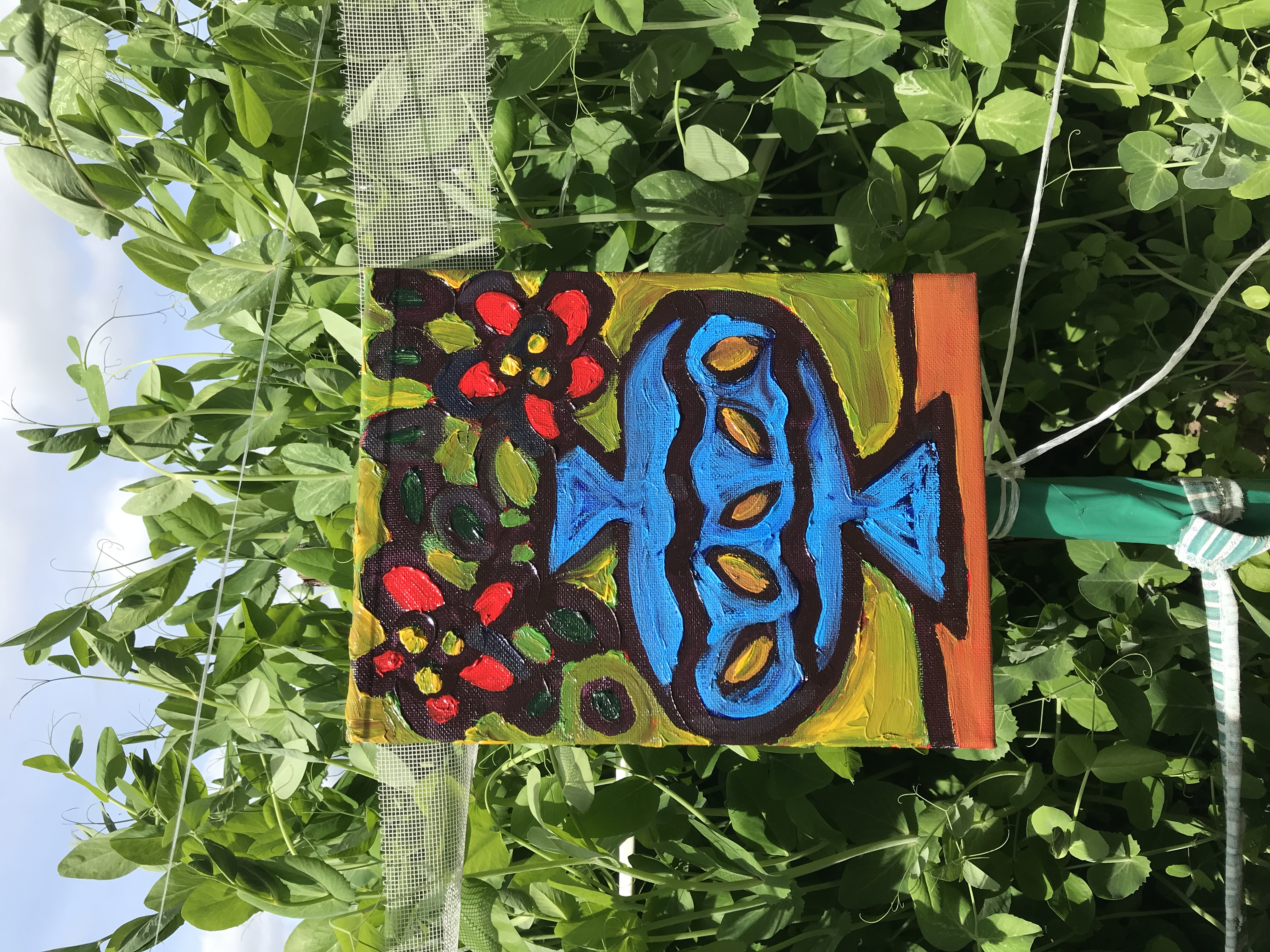 Part of exposition on the pea plantation