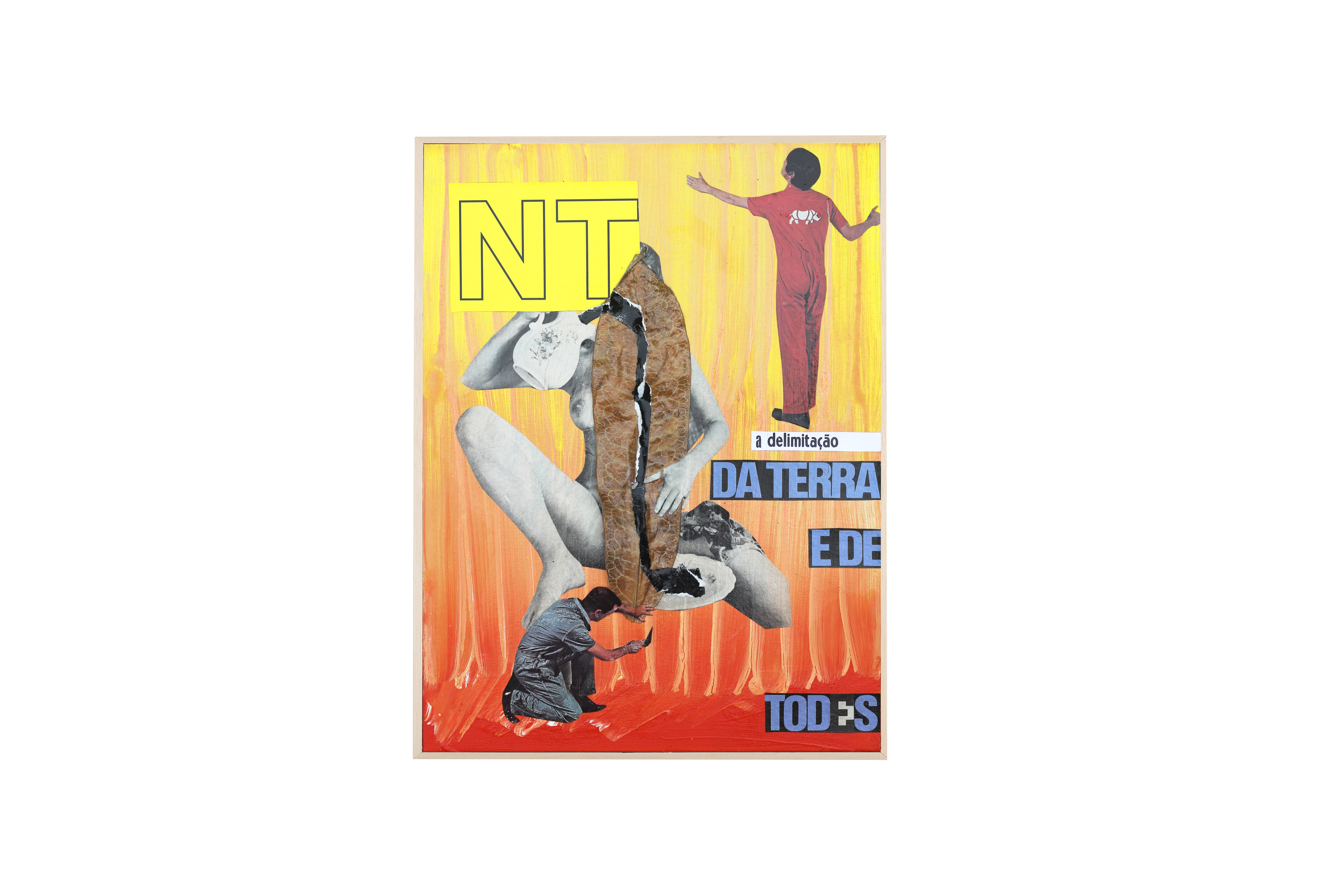 NT, 2021. Collage and painting on canvas. 30x40cm