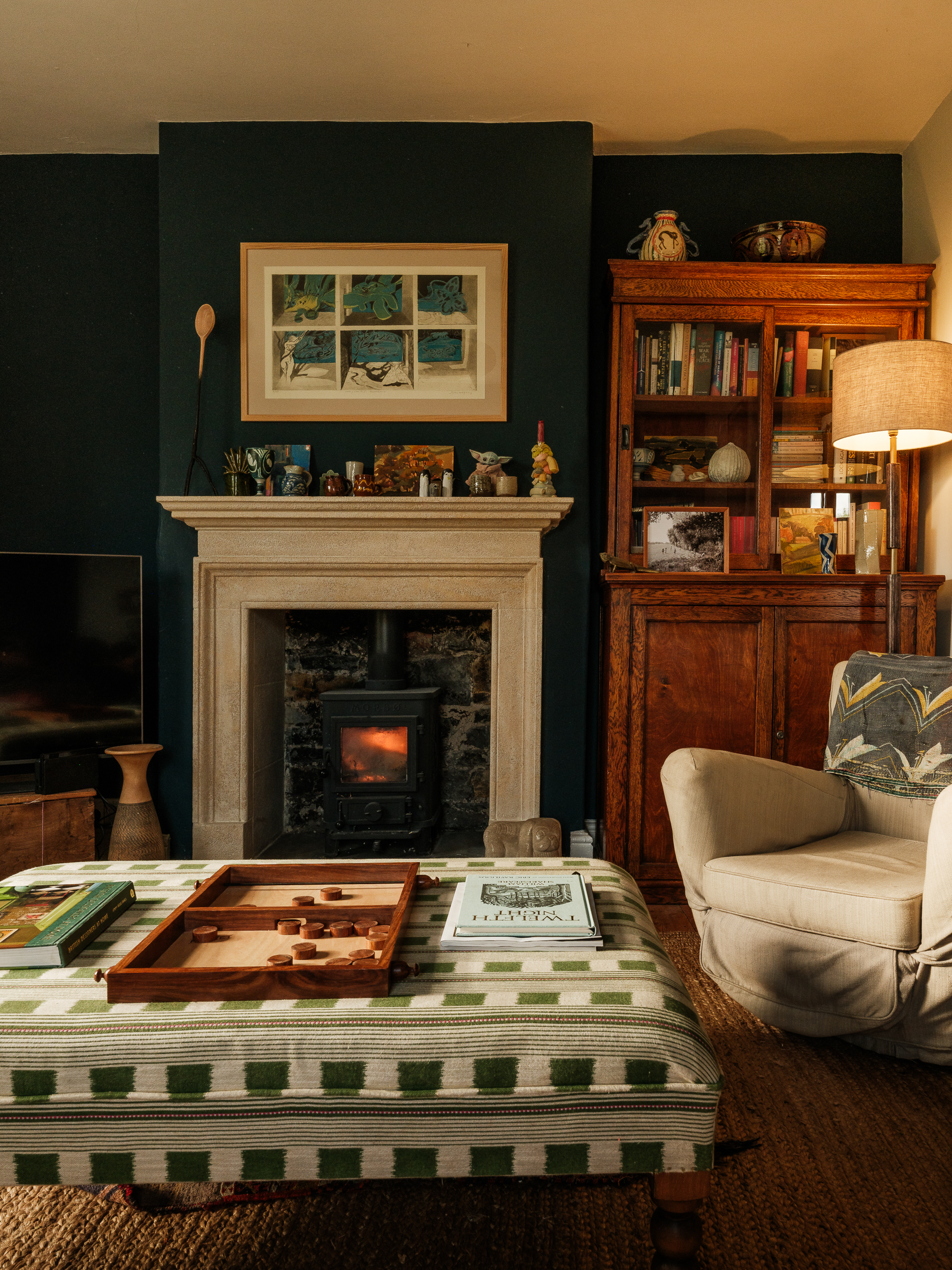 Georgian in Doulting stone with reclaimed slate hearth