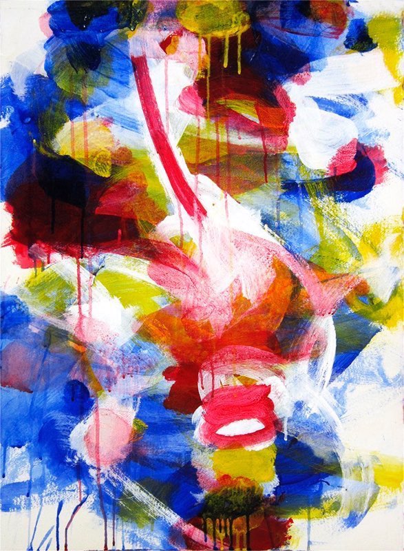 Big Blue 2014-15acrylic/paper  22x30”