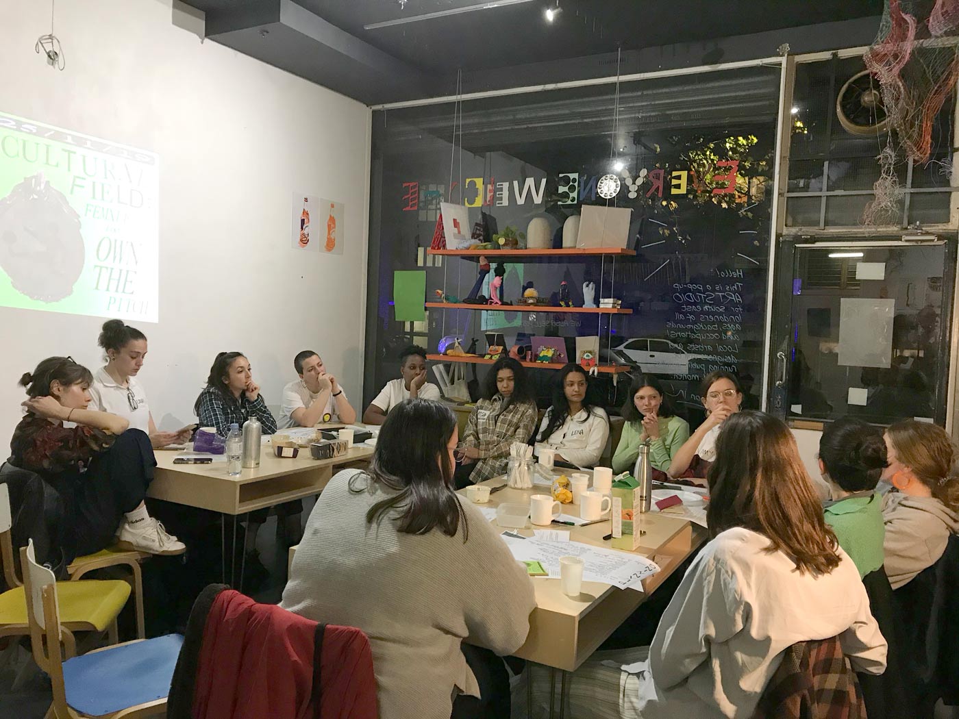 Cultural Field: Femxle Footballers Own the Pitch – a workshop by Jessie Krish, Eleni Papazoglou and us.