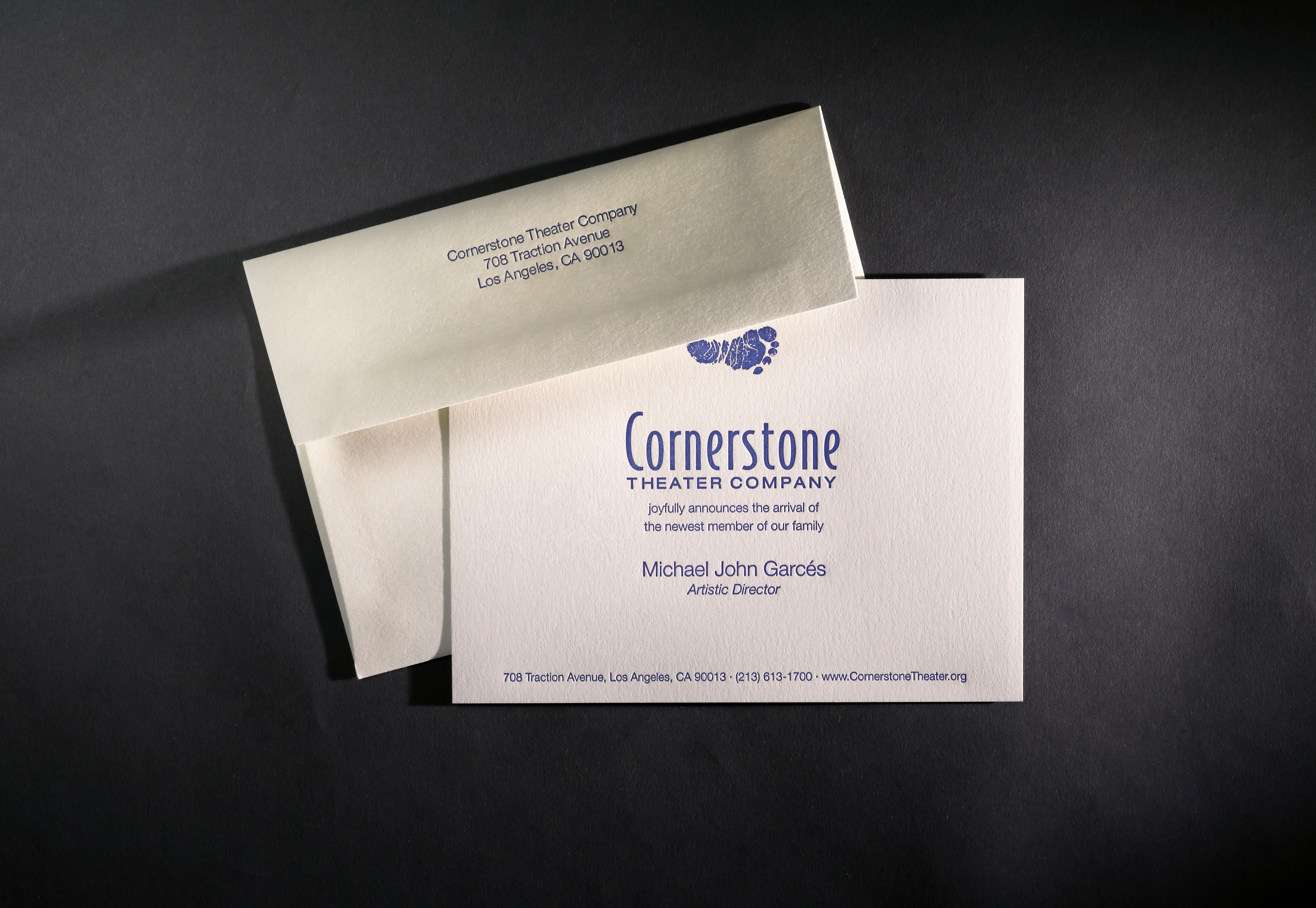 LETTERPRESSCornerstone Theater Company announcement