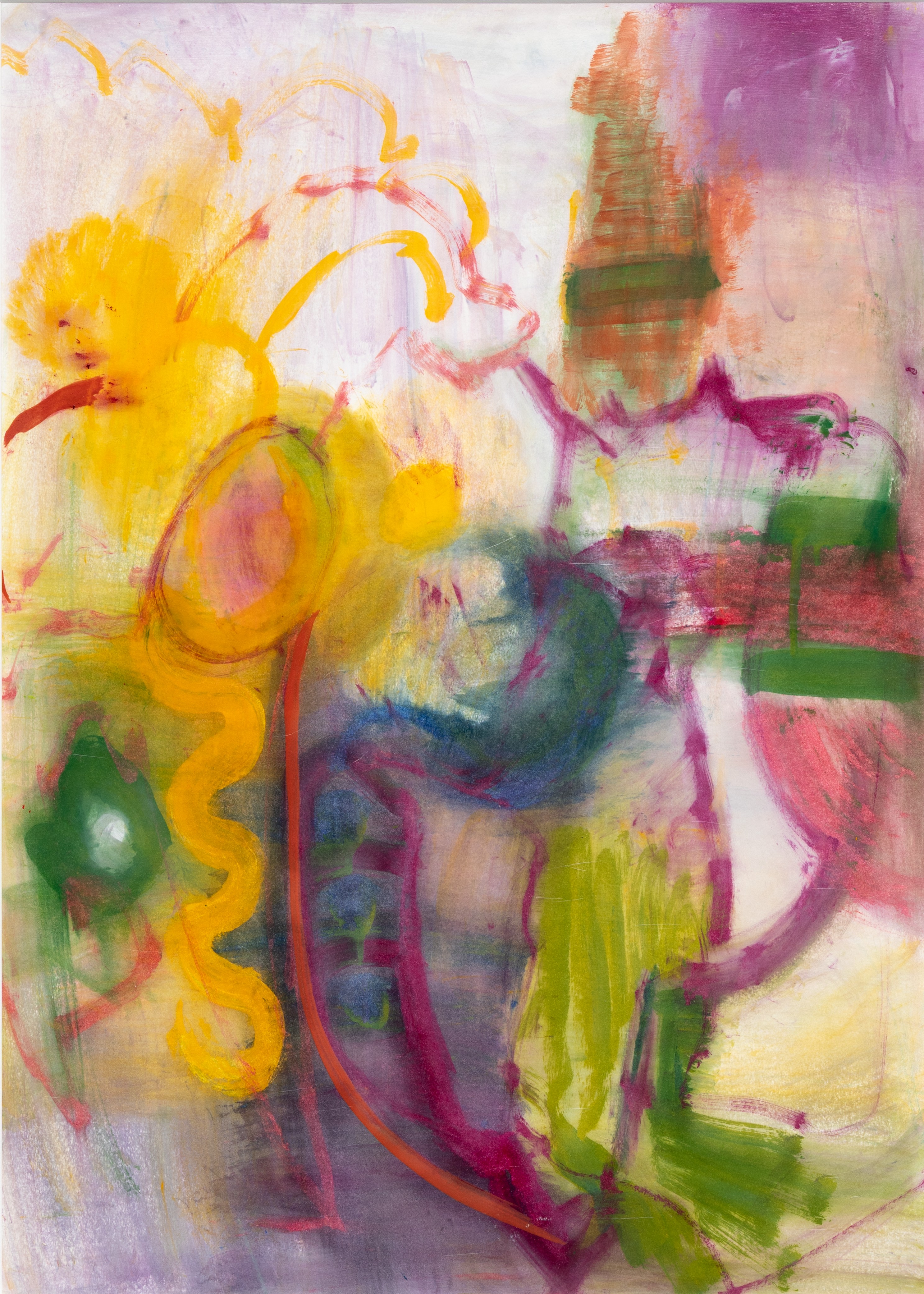 New Words, 2025, oil on paper, 57 cm x 80 cm (Private Collection)