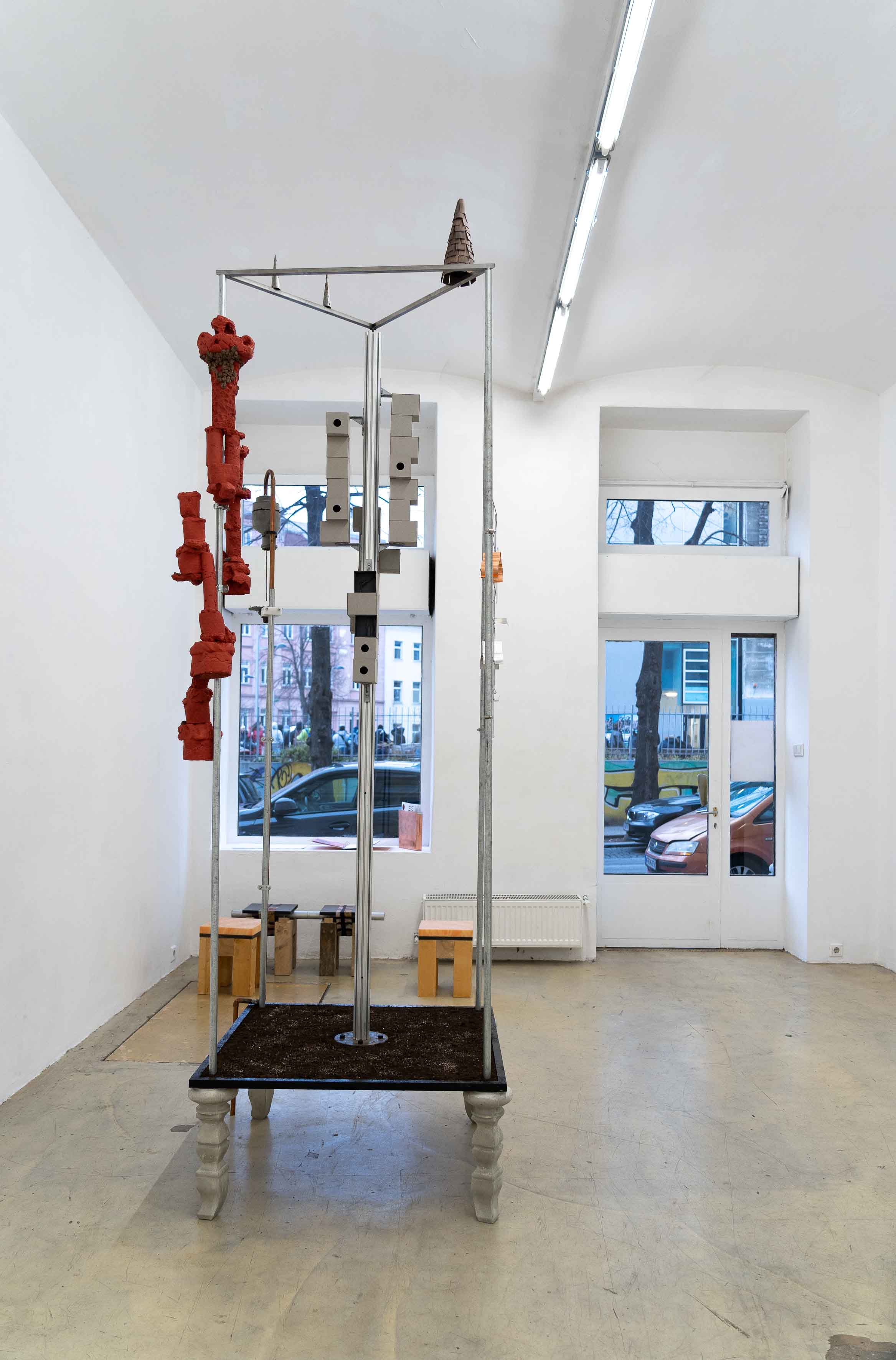 PIGEONS, PACK AND PERFUME by INTERSPECIES ART HUB with EVA SEILER, LENA LIESELOTTE SCHUSTER, LISA JÄGER, MILA SUPERSTAR and PARIS VAN DER THUNDER at WAF [from 20250131 to 20250314] [Photo: Philipp Pess]