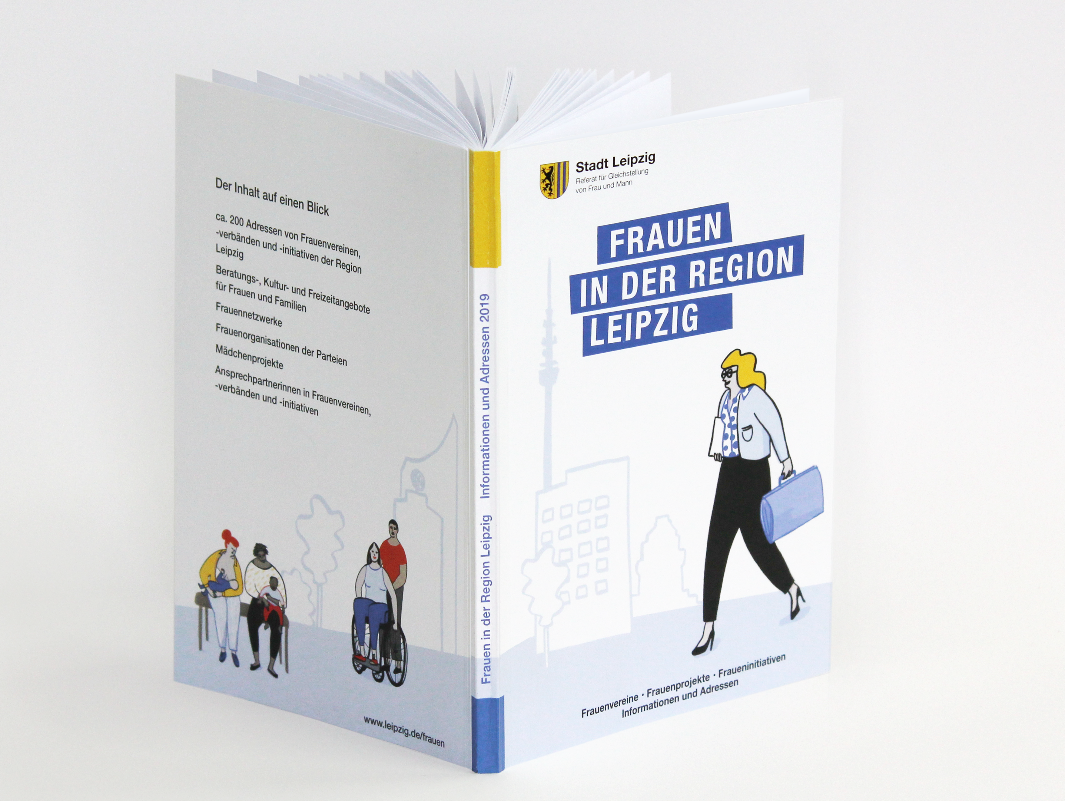 Frauen in LeipzigIllustrationen, Broschürengestaltung