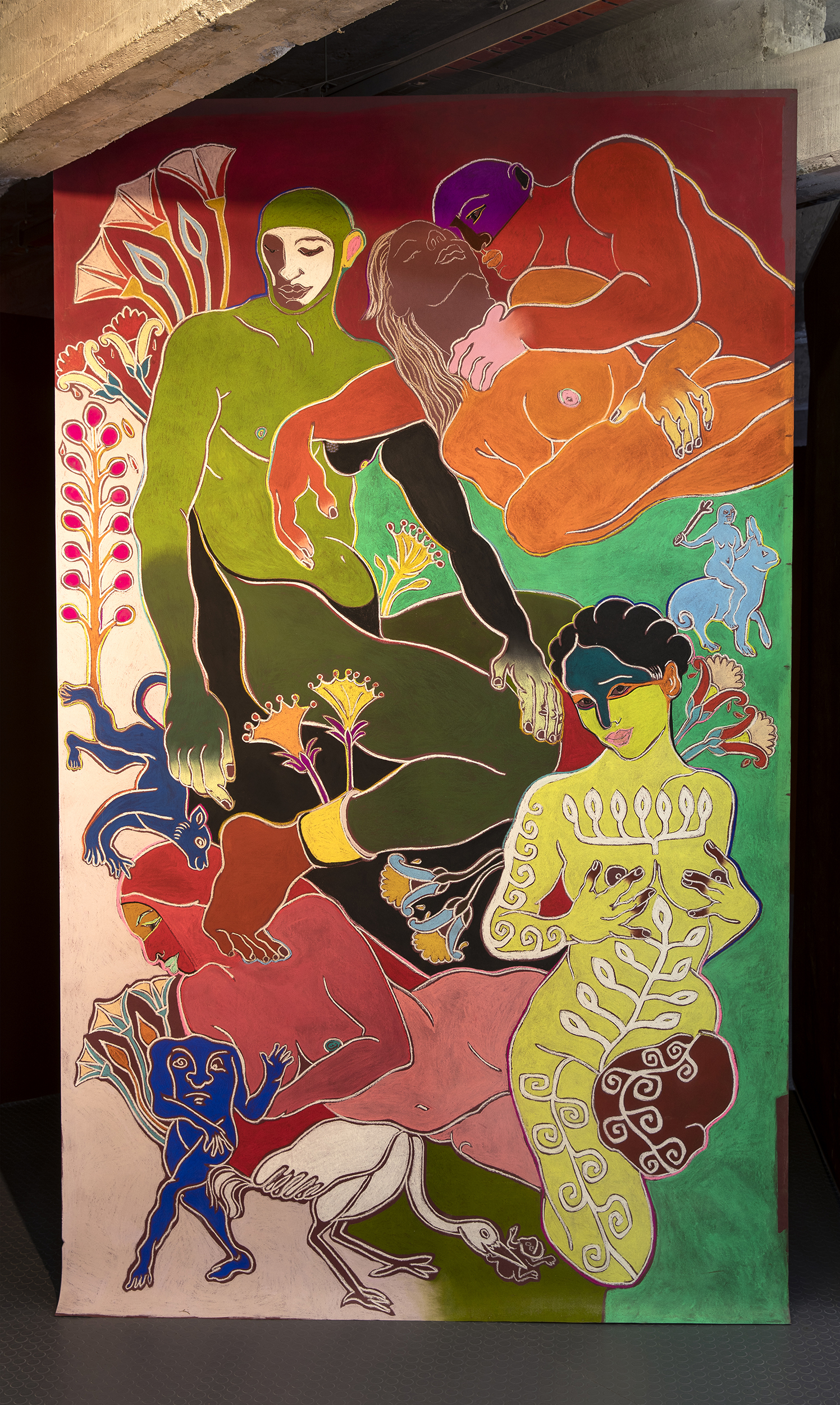 Sin títuloTiza pastel sobre papel247 x 148 cm2025(No disponible)