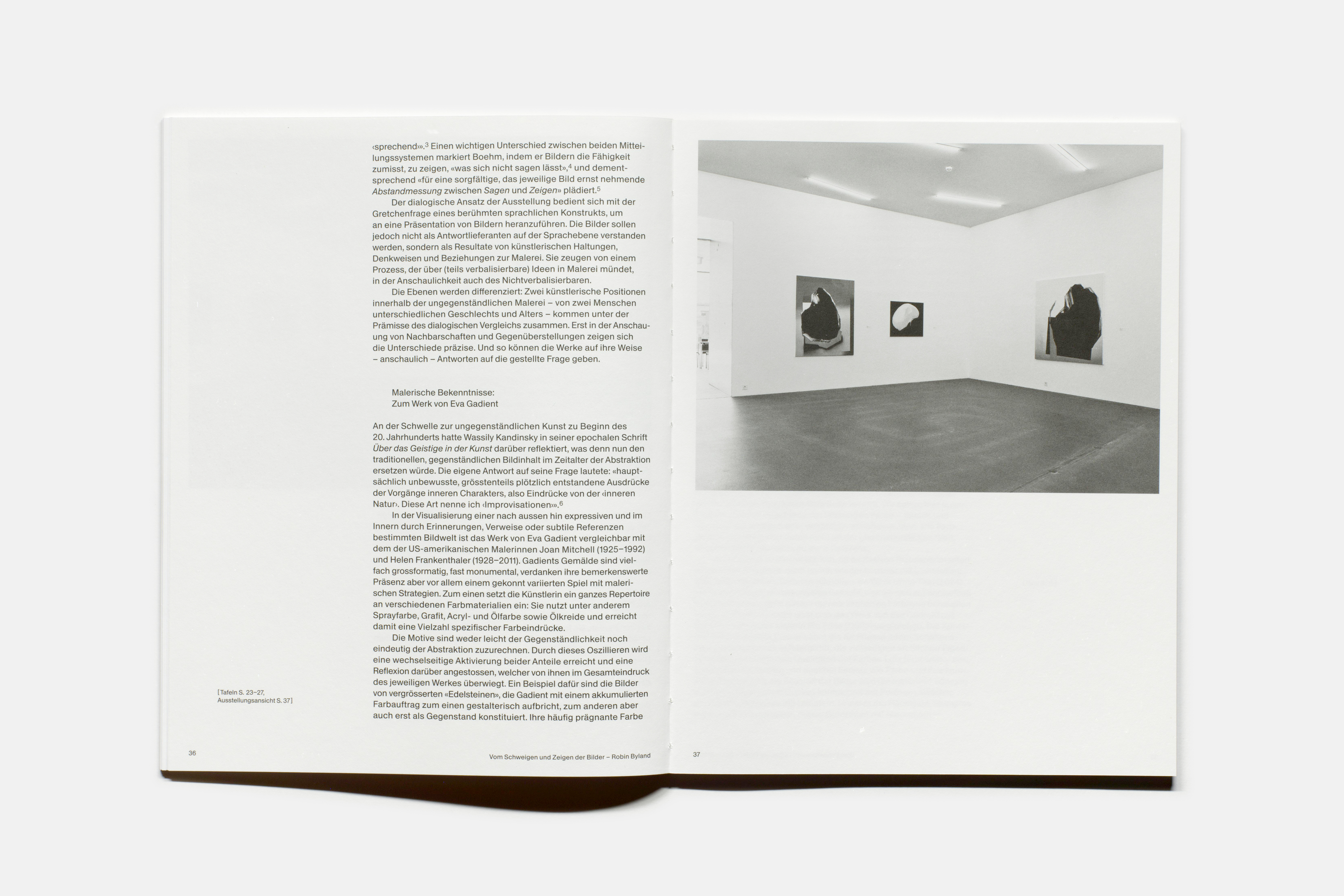 Eva Gadient – Valentin Hauri: Nun sag' wie hast du's mit der Malerei?, Ausstellungskatalog, Kunsthaus Grenchen, 2025