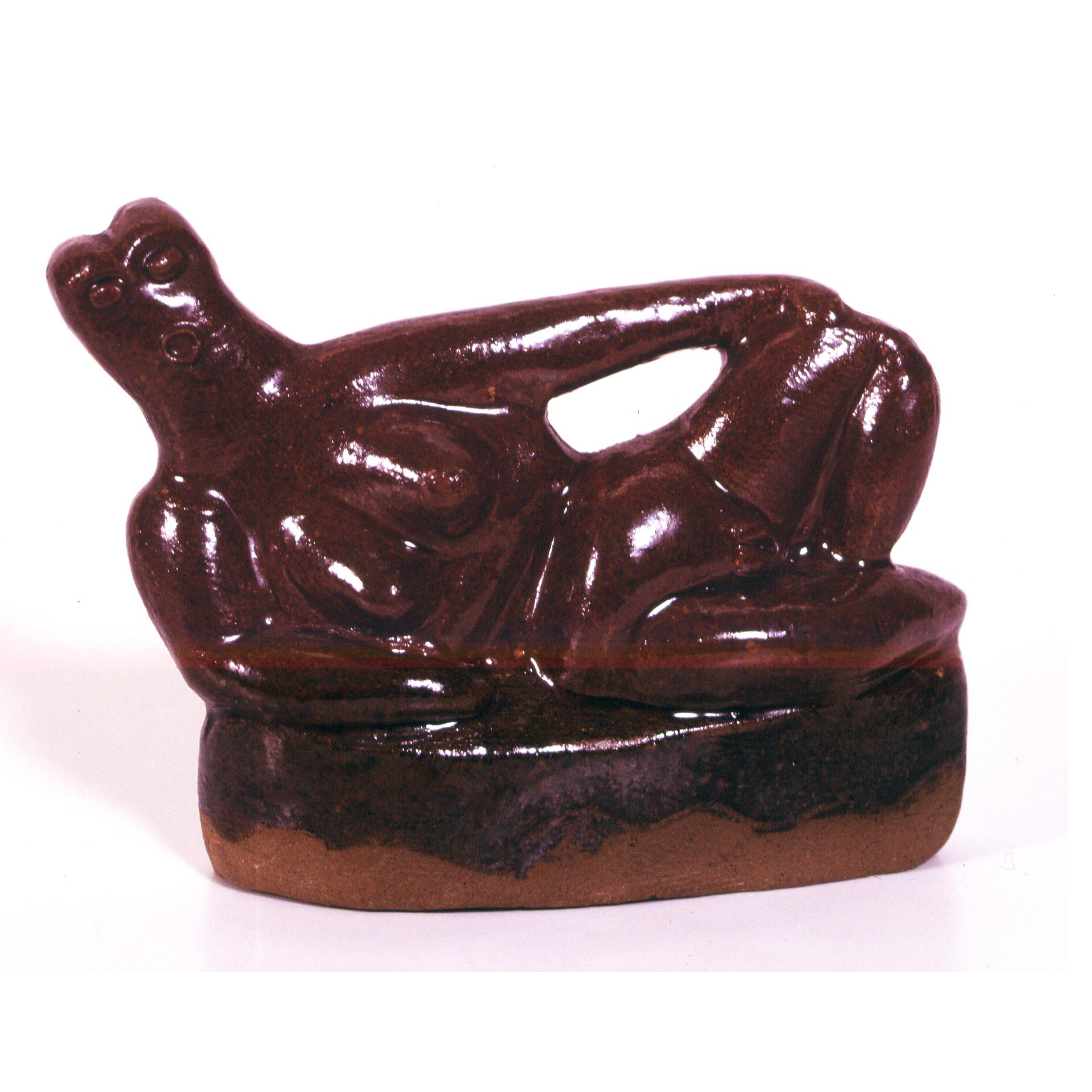 Reclining figure, 1960sGlazed ceramic stoneware 