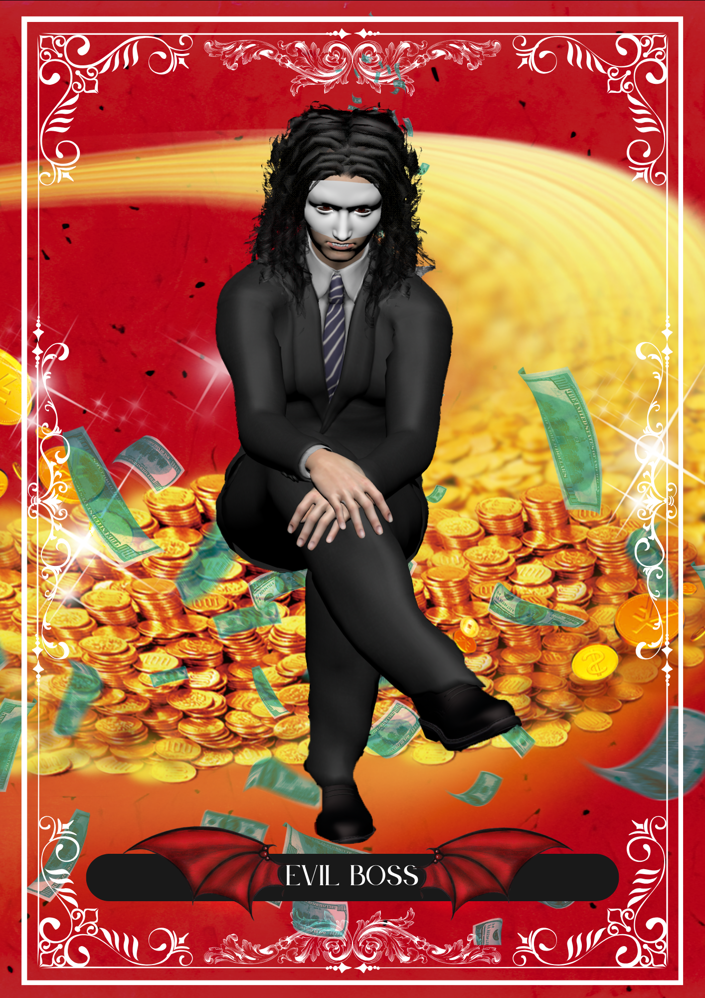 Card Deck, Five Figures for an Endless Workday, series, 2024