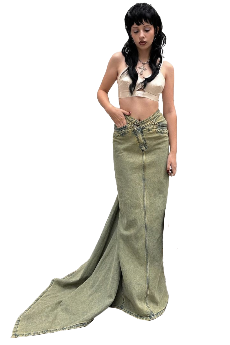 【Masha Popova】Low rise drift length デニムスカート 送関込 SHOP - Masha Popova