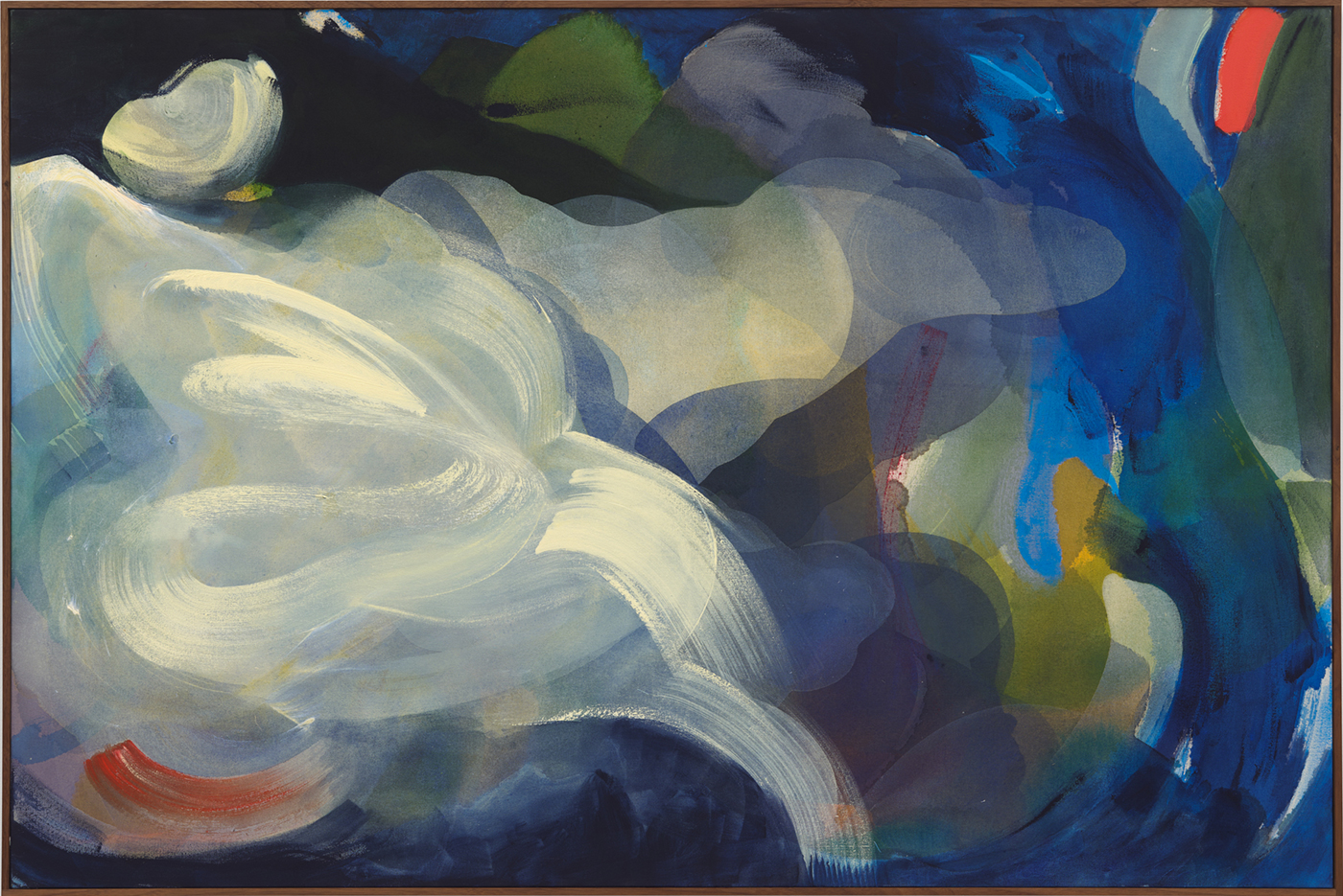 Sigrid Sandström, Ravel IX, 2025. Acrylic on canvas, framed. 40 x 59 5⁄8 inches / 101.6 x 151.5 cm