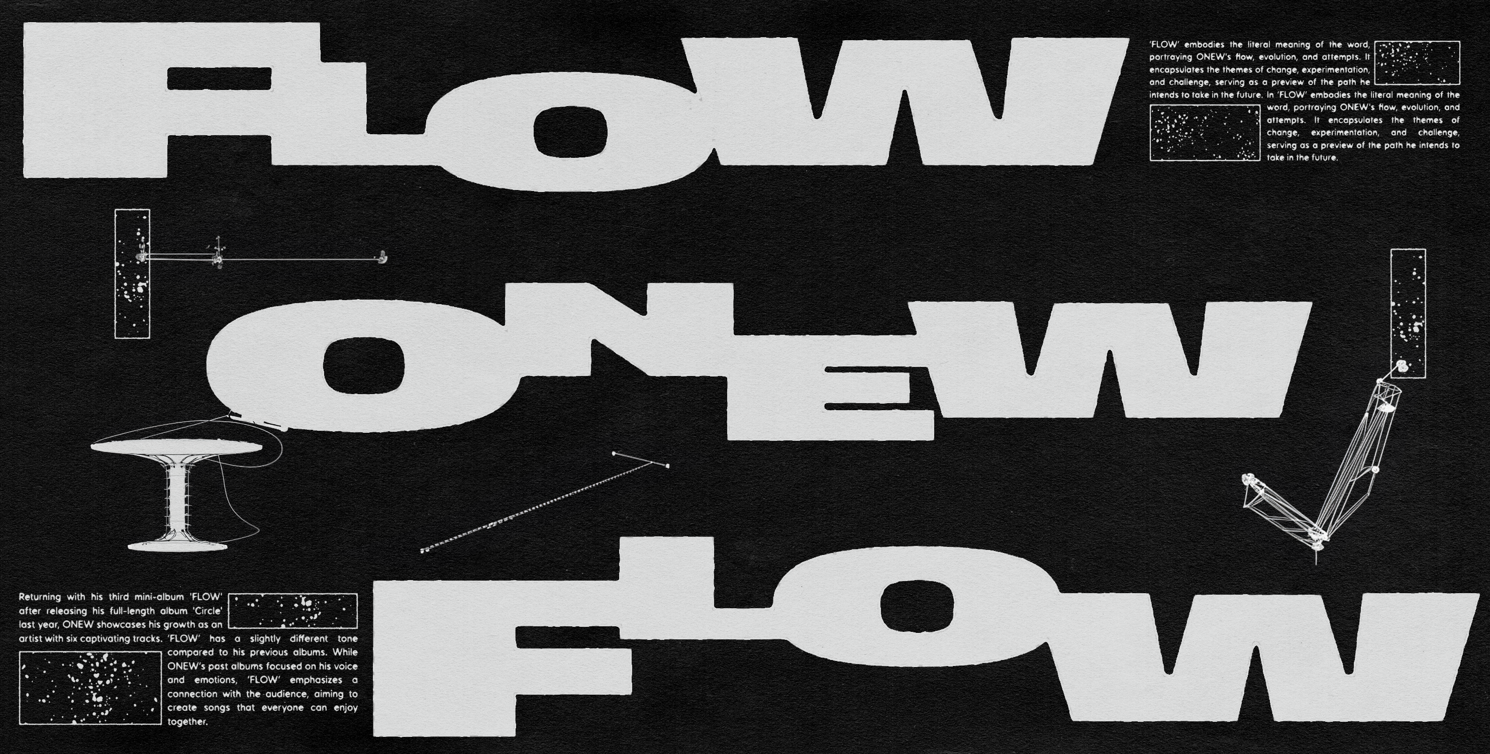 ONEW 3RD EP [FLOW] Main Logo Design
